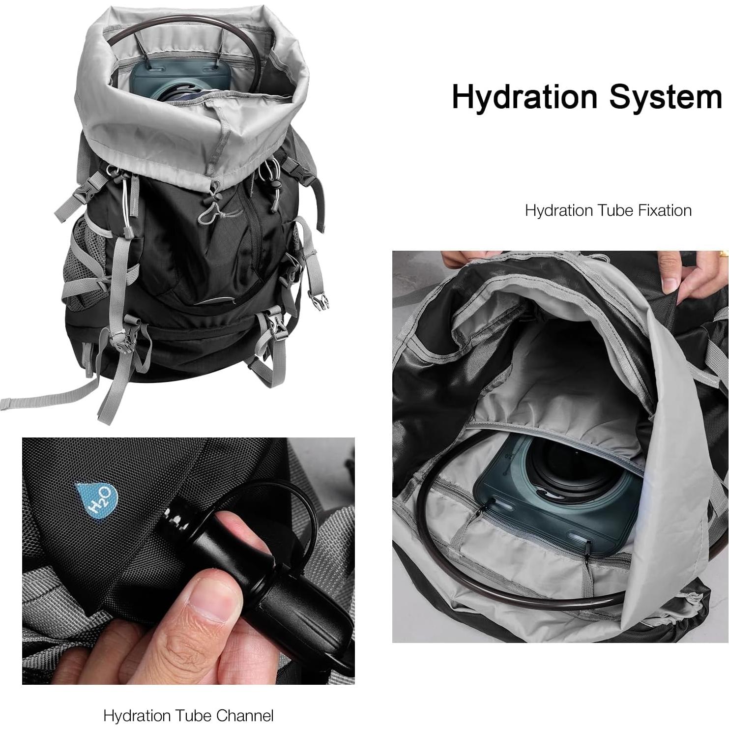 Mochila de Senderismo 60L Outplea Impermeable Unisex