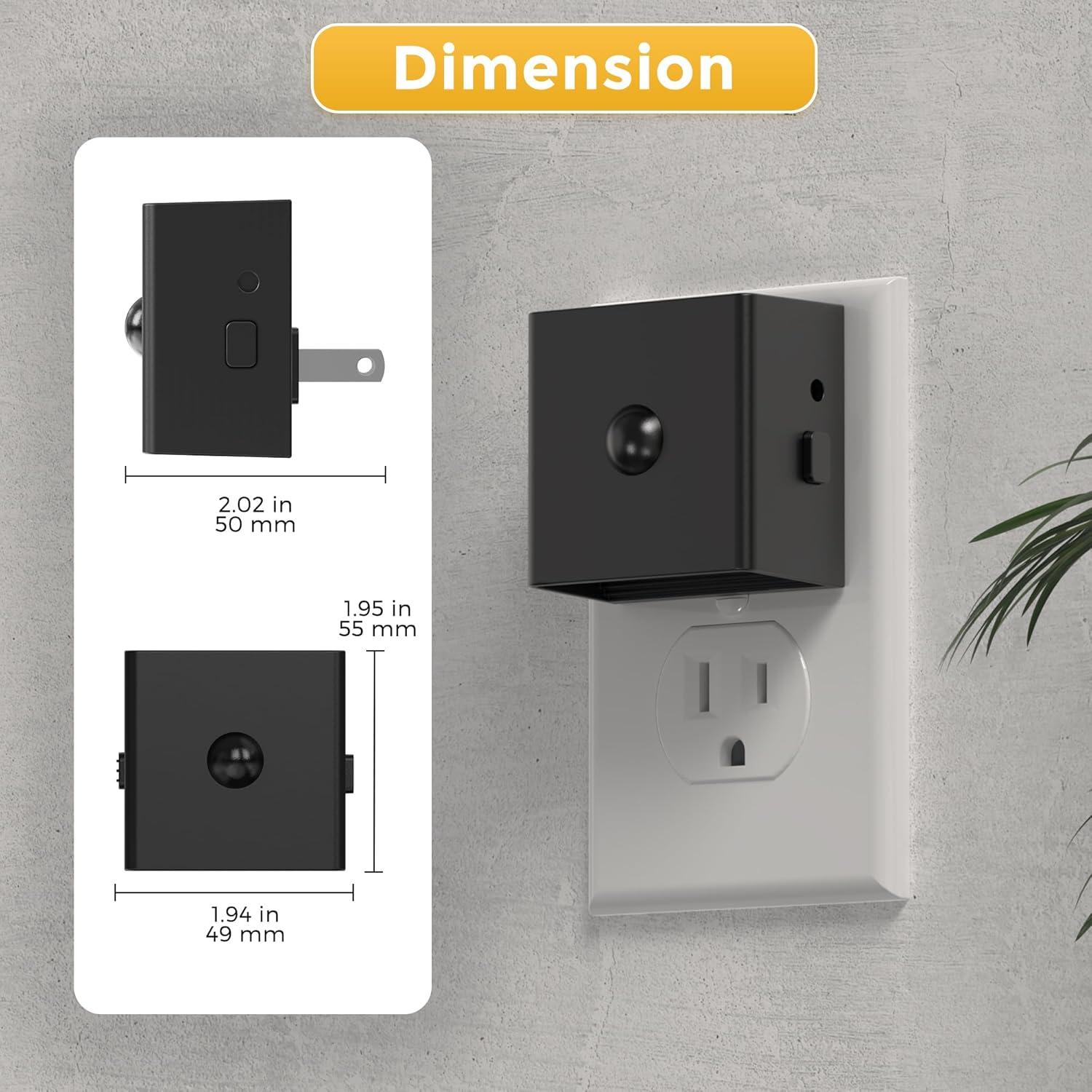 Luz Nocturna LED L LOHAS con Sensor de Movimiento 2-Pack