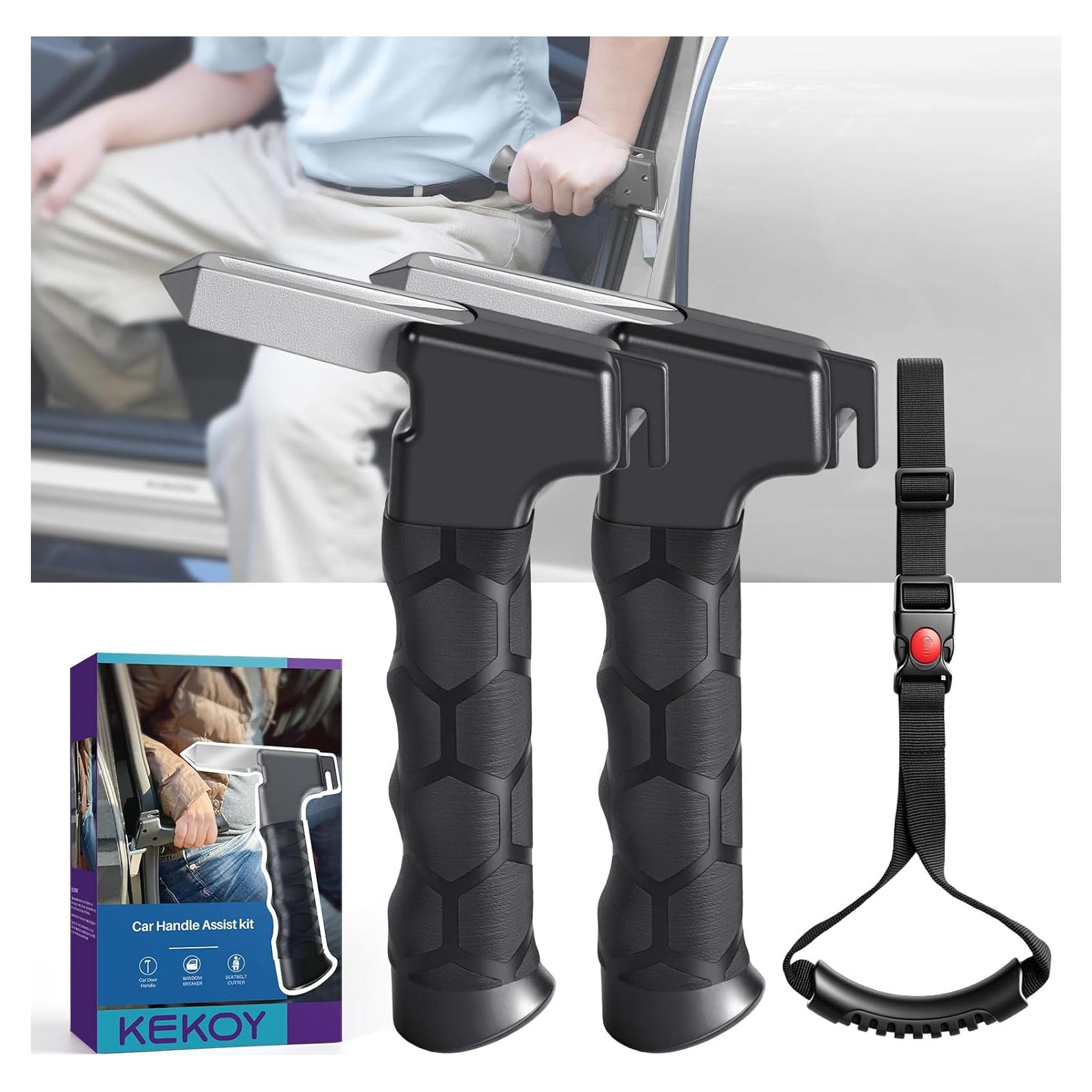 Asa de Puerta de Coche Kekoy 4 en 1 para Ancianos - Soporte y Seguridad