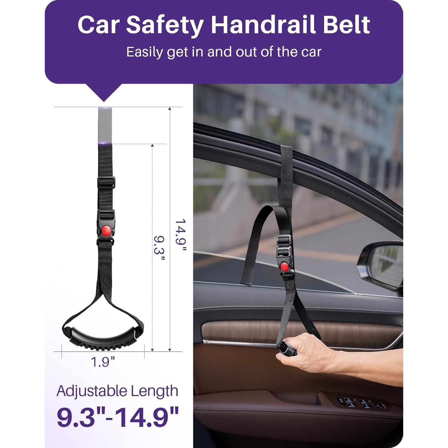 Asa de Puerta de Coche Kekoy 4 en 1 para Ancianos - Soporte y Seguridad