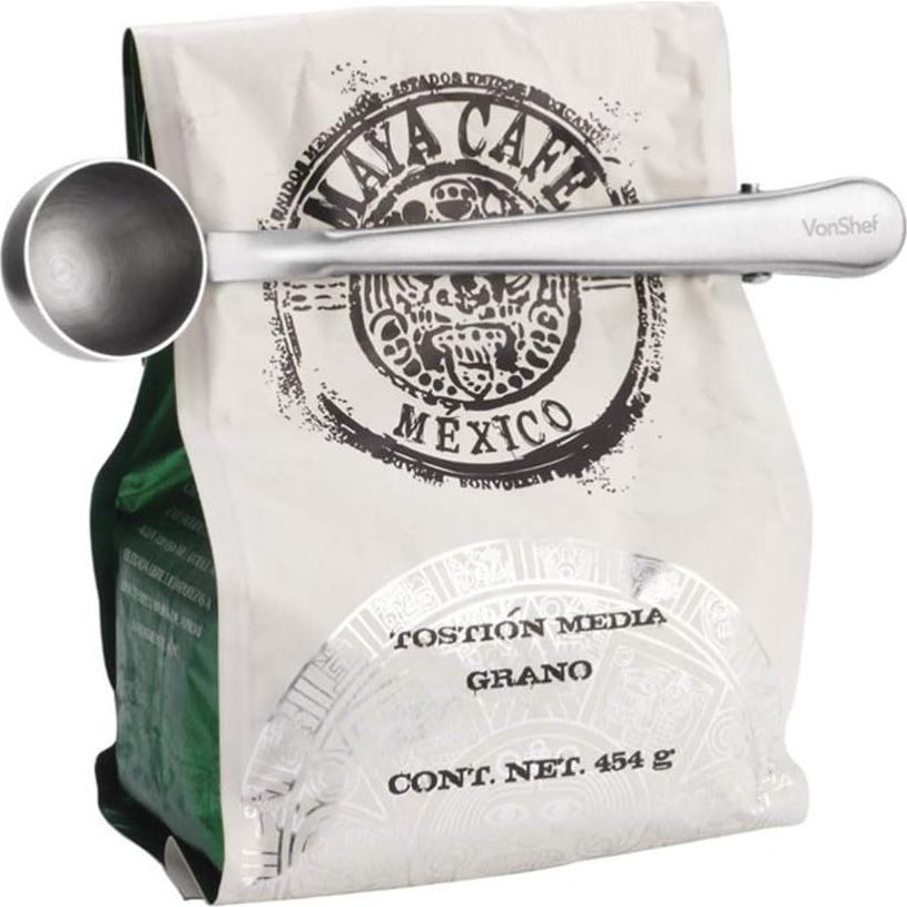 Cucharada de Café con Clip DOITOOL Acero Inoxidable 16cm