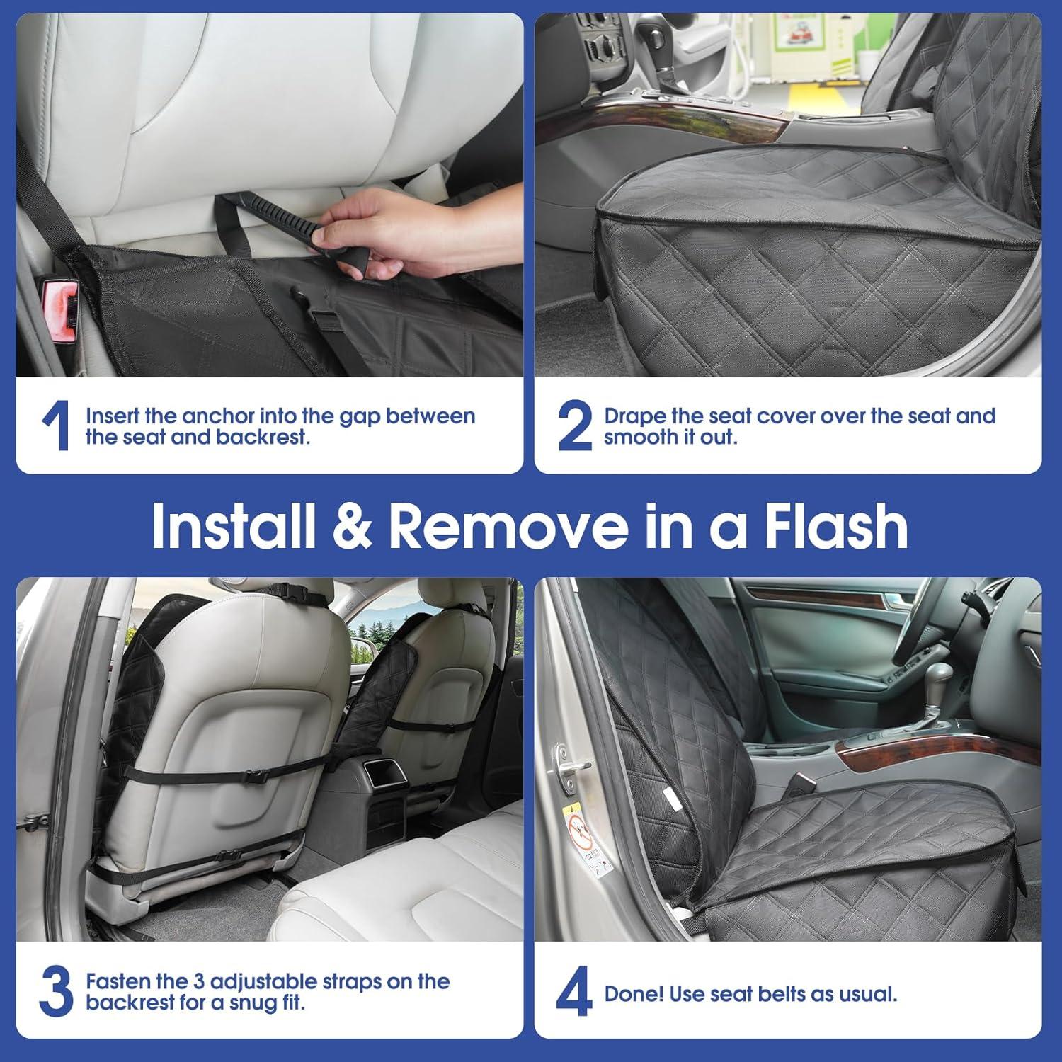 Funda de Asiento Delantero ALLANSING QPZT Impermeable Negro