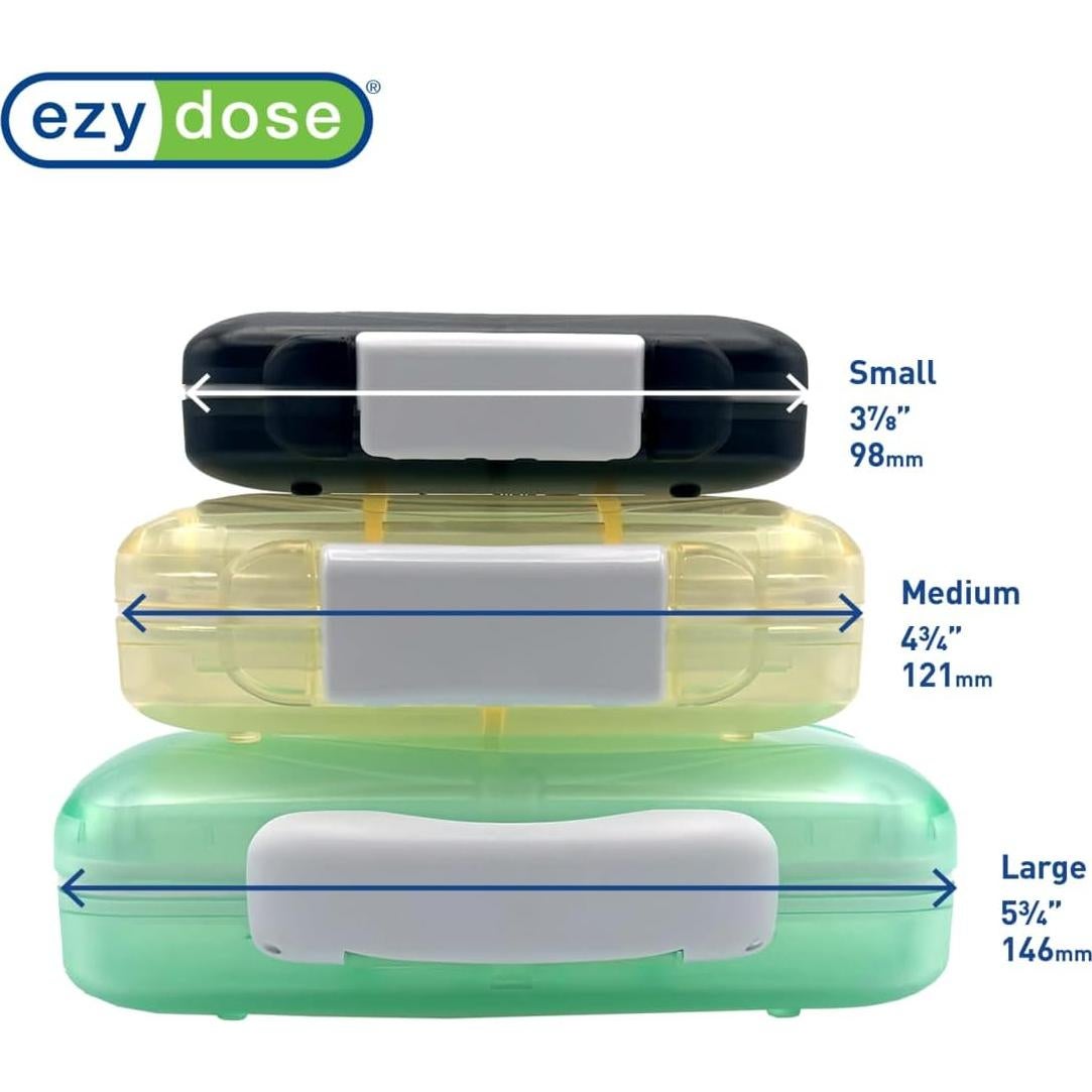 Estuche para Pastillas EZY DOSE Negro a Prueba de Humedad