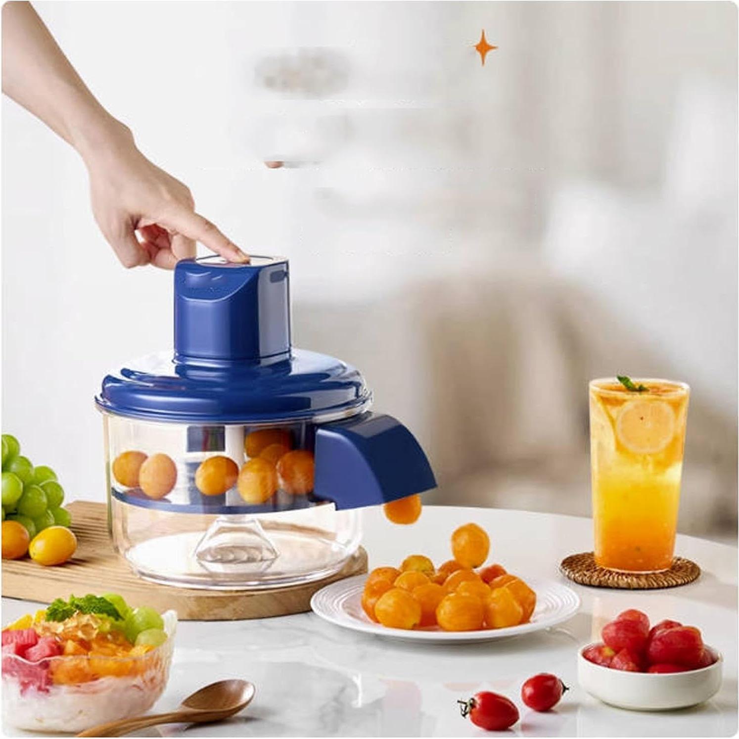 Pelador Eléctrico Automático Genérico para Uvas y Ajo - Azul