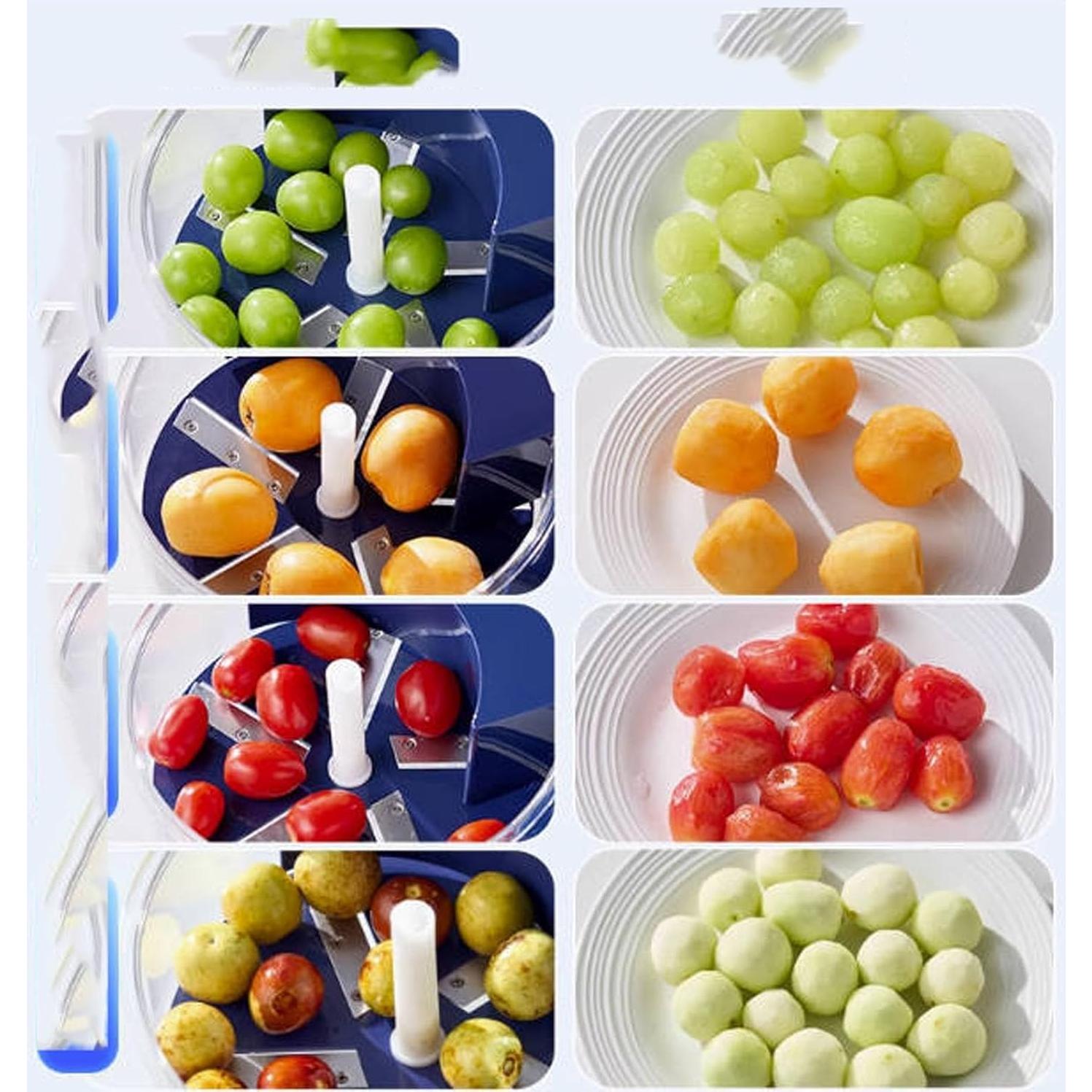 Pelador Eléctrico Automático Genérico para Uvas y Ajo - Azul