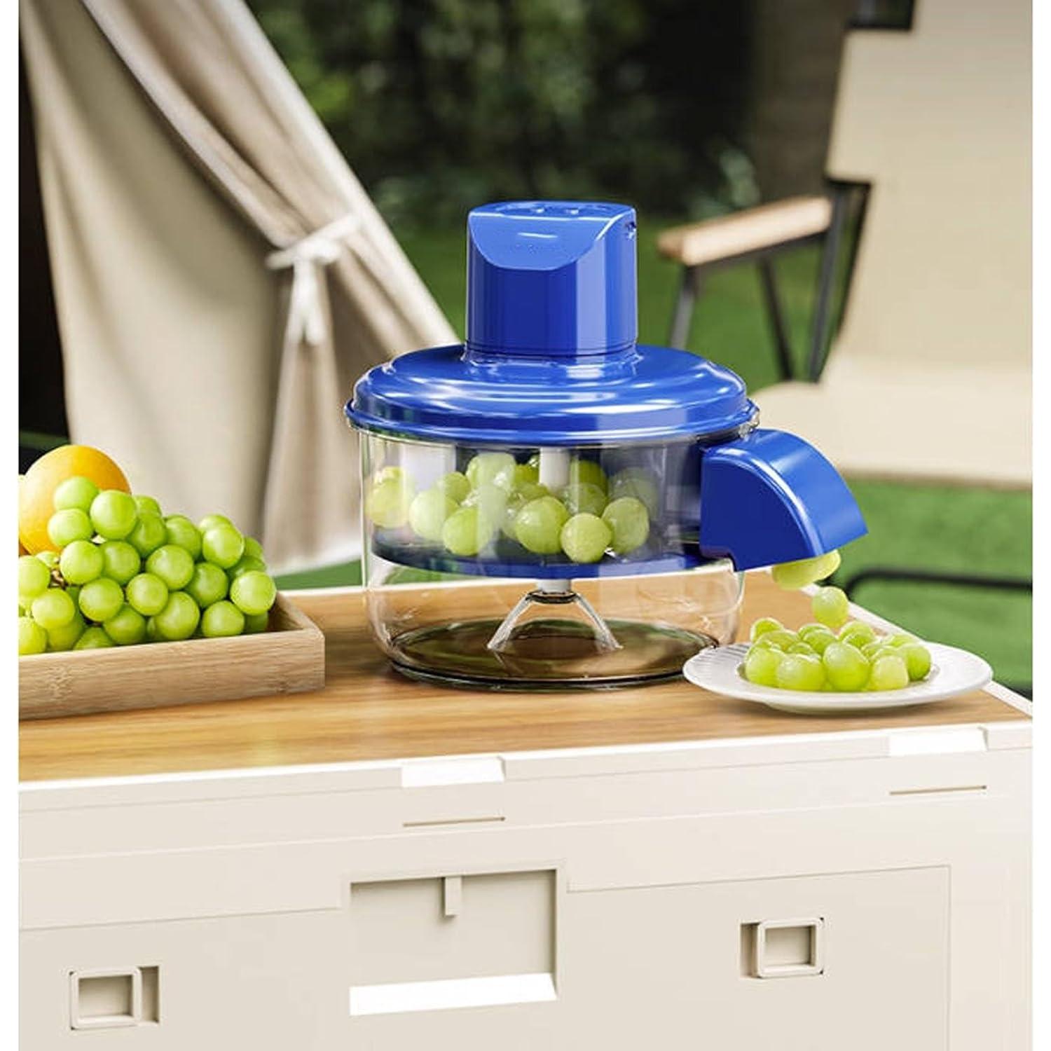 Pelador Eléctrico Automático Genérico para Uvas y Ajo - Azul