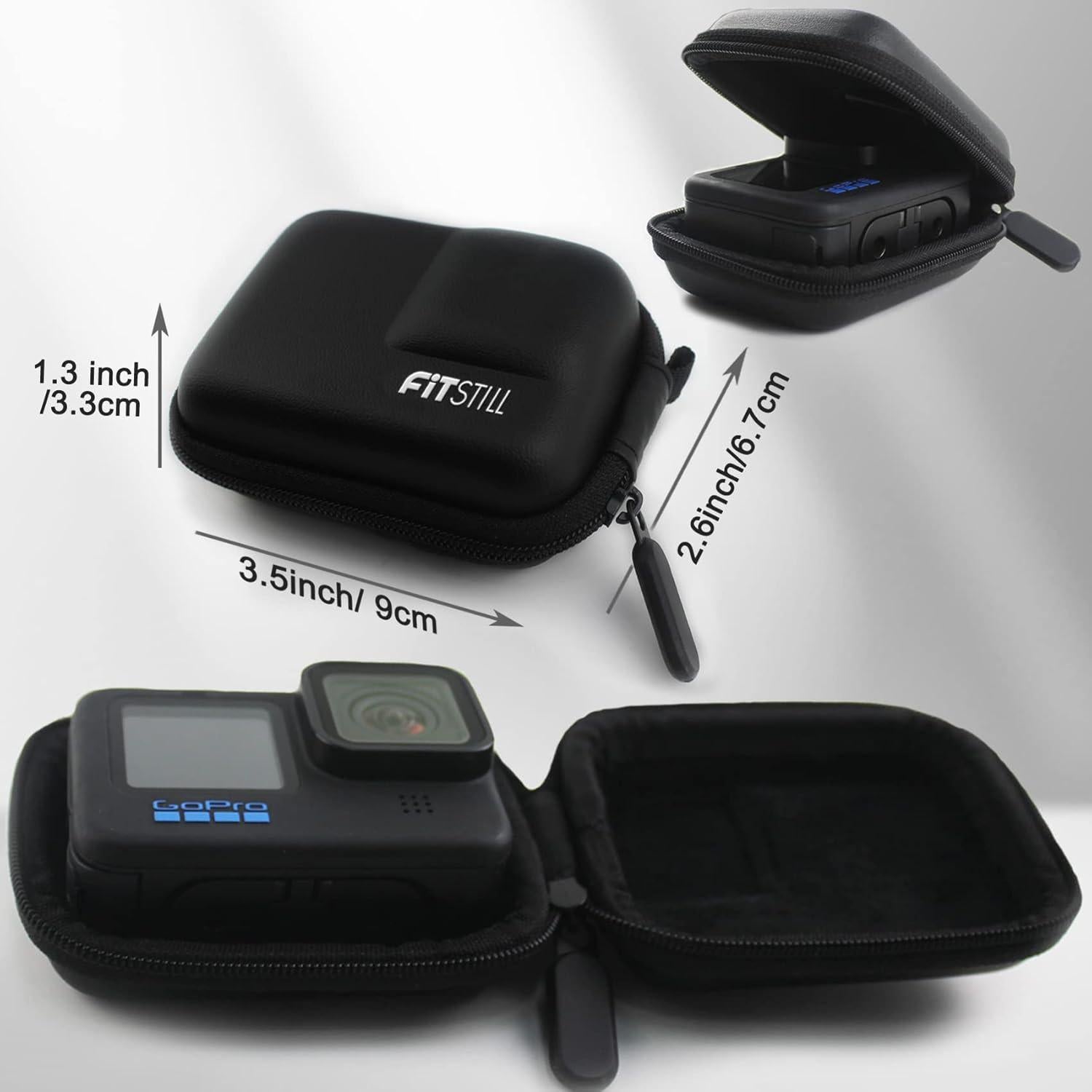 Funda Protectora FitStill para GoPro Hero 9/10/11/12 Negra