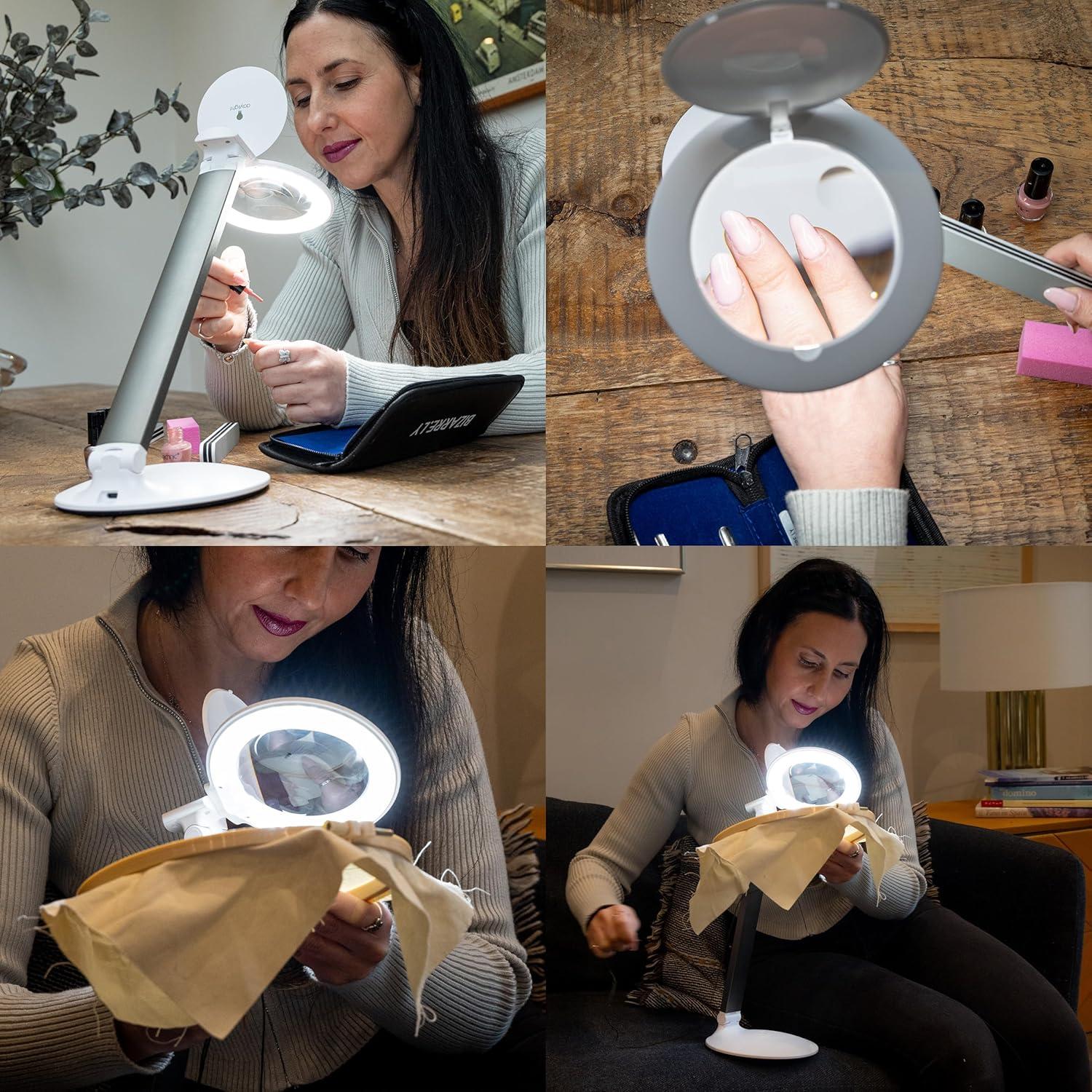 Lámpara de Aumento Recargable Daylight Halo Go 2 - 5 Dioptrías