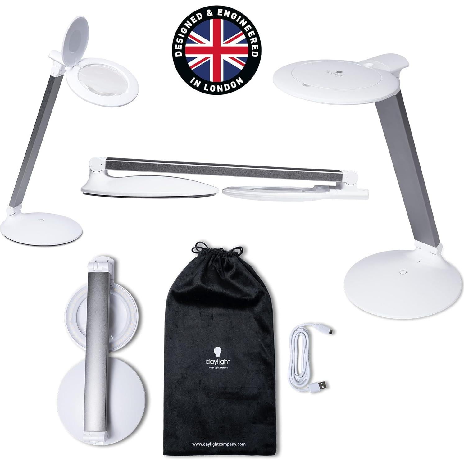 Lámpara de Aumento Recargable Daylight Halo Go 2 - 5 Dioptrías