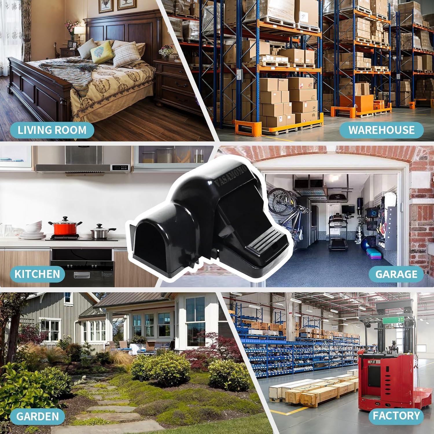 Trampa para Ratas VASAMOMO - Paquete de 2, Entrada Dual, Reutilizable