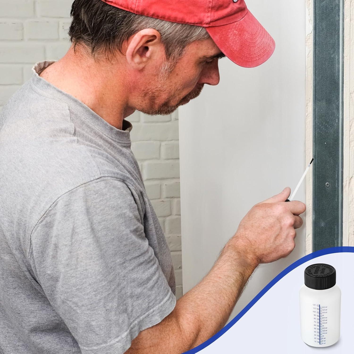 Honeydak 30 Botellas Vacías 150ml con Pincel y Tapas Seguras