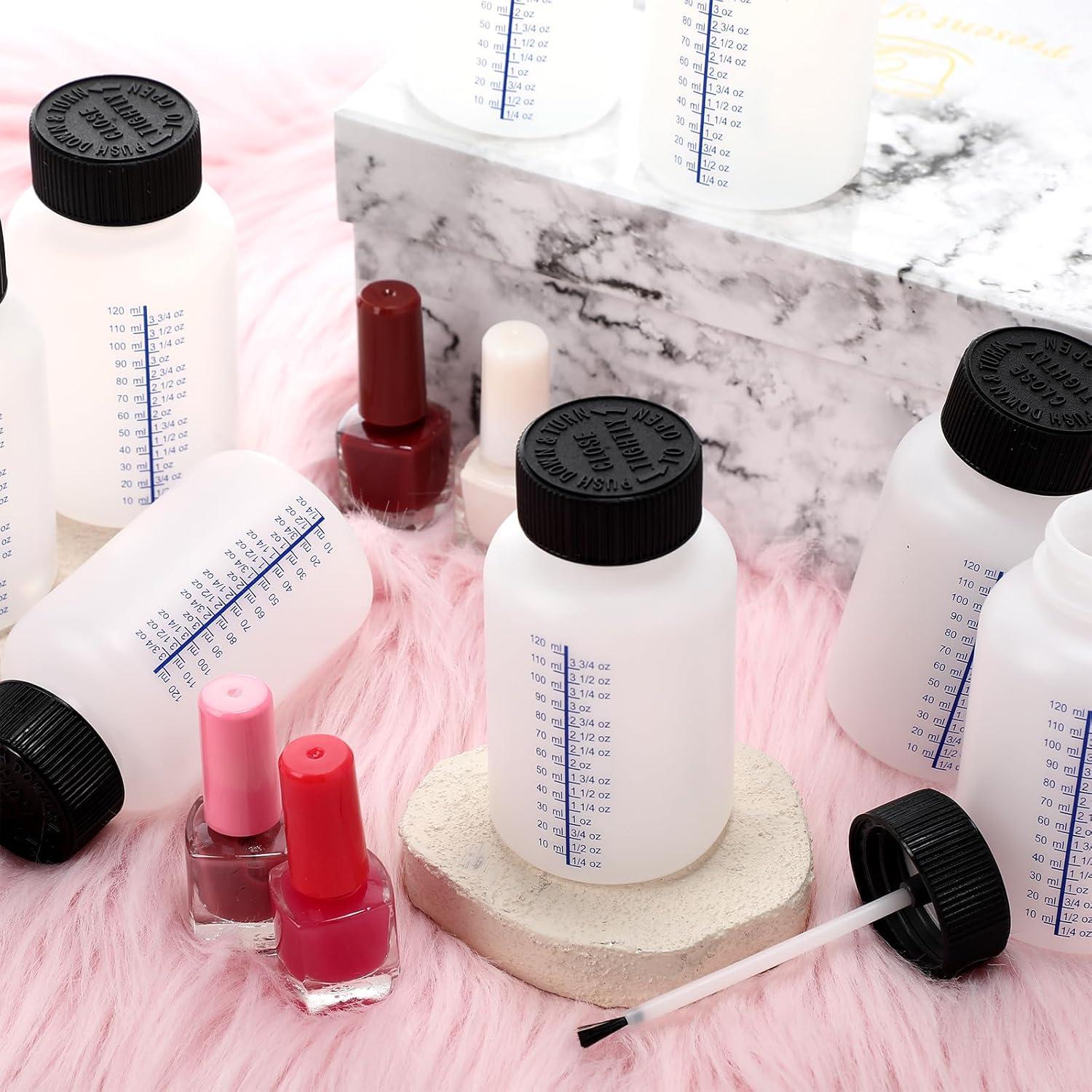 Honeydak 30 Botellas Vacías 150ml con Pincel y Tapas Seguras