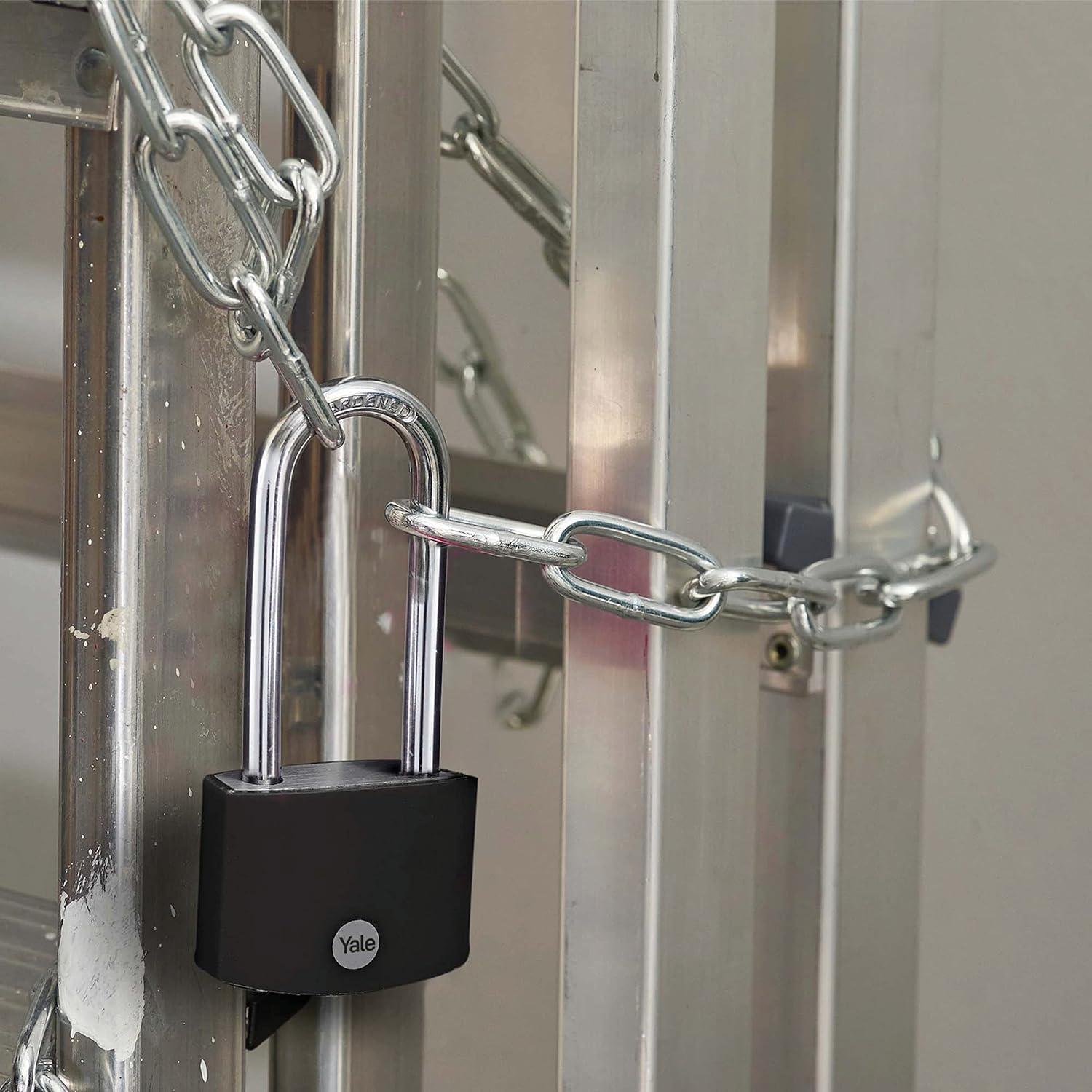Candado Yale de Aluminio 42mm con Grillete 56mm y 3 Llaves