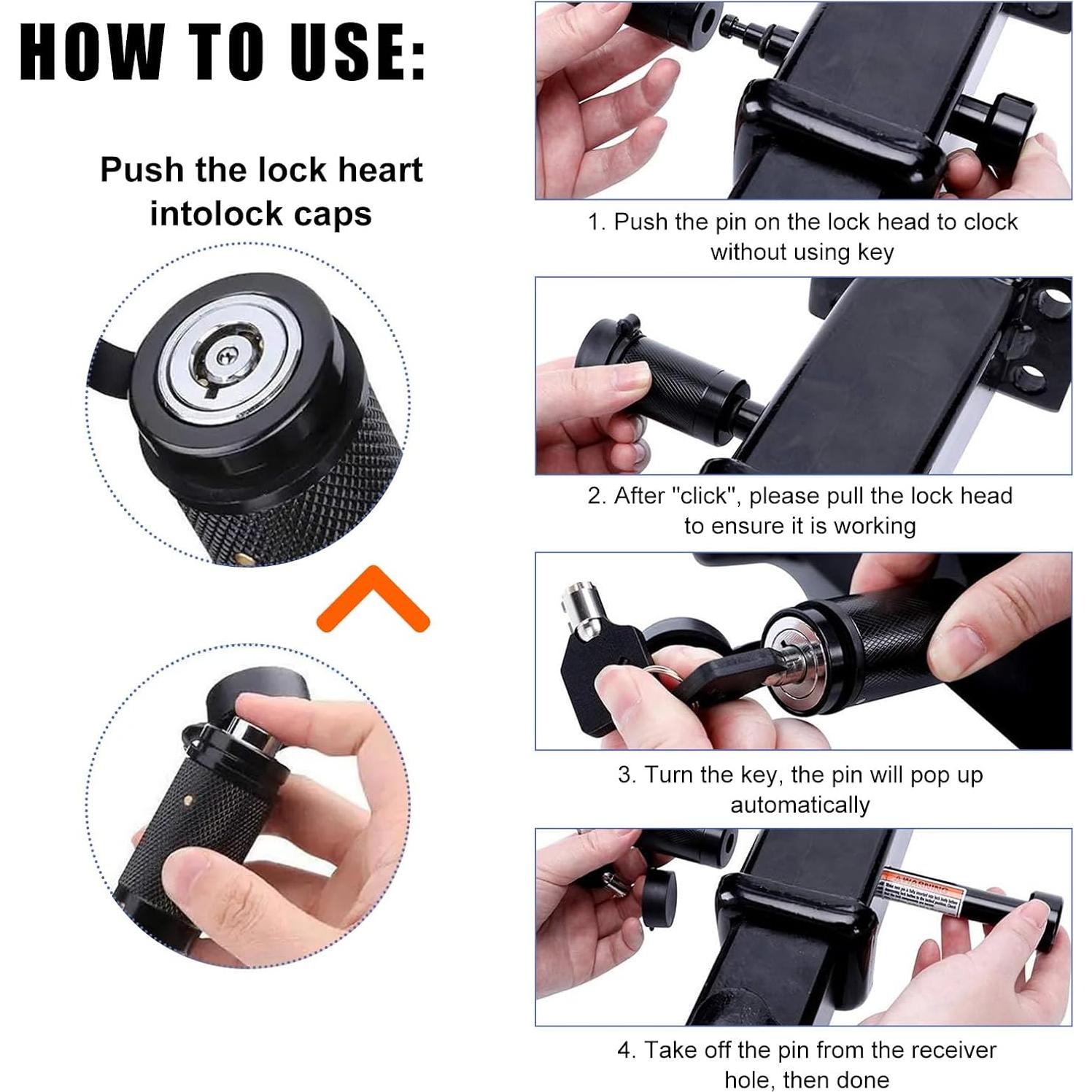 Cubierta de Enganche de Remolque Ohleats 2" Acero Negro