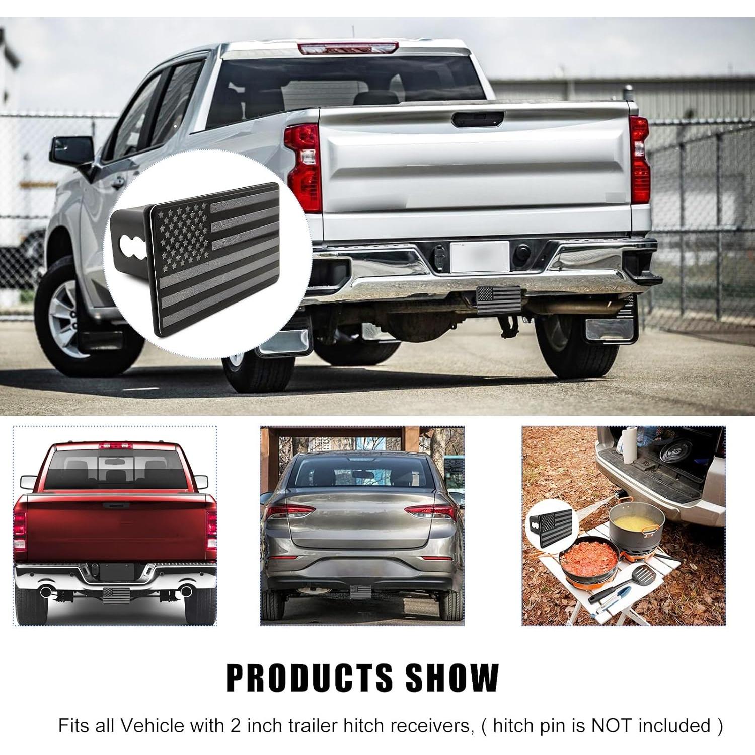 Cubierta de Enganche de Remolque Ohleats 2" Acero Negro