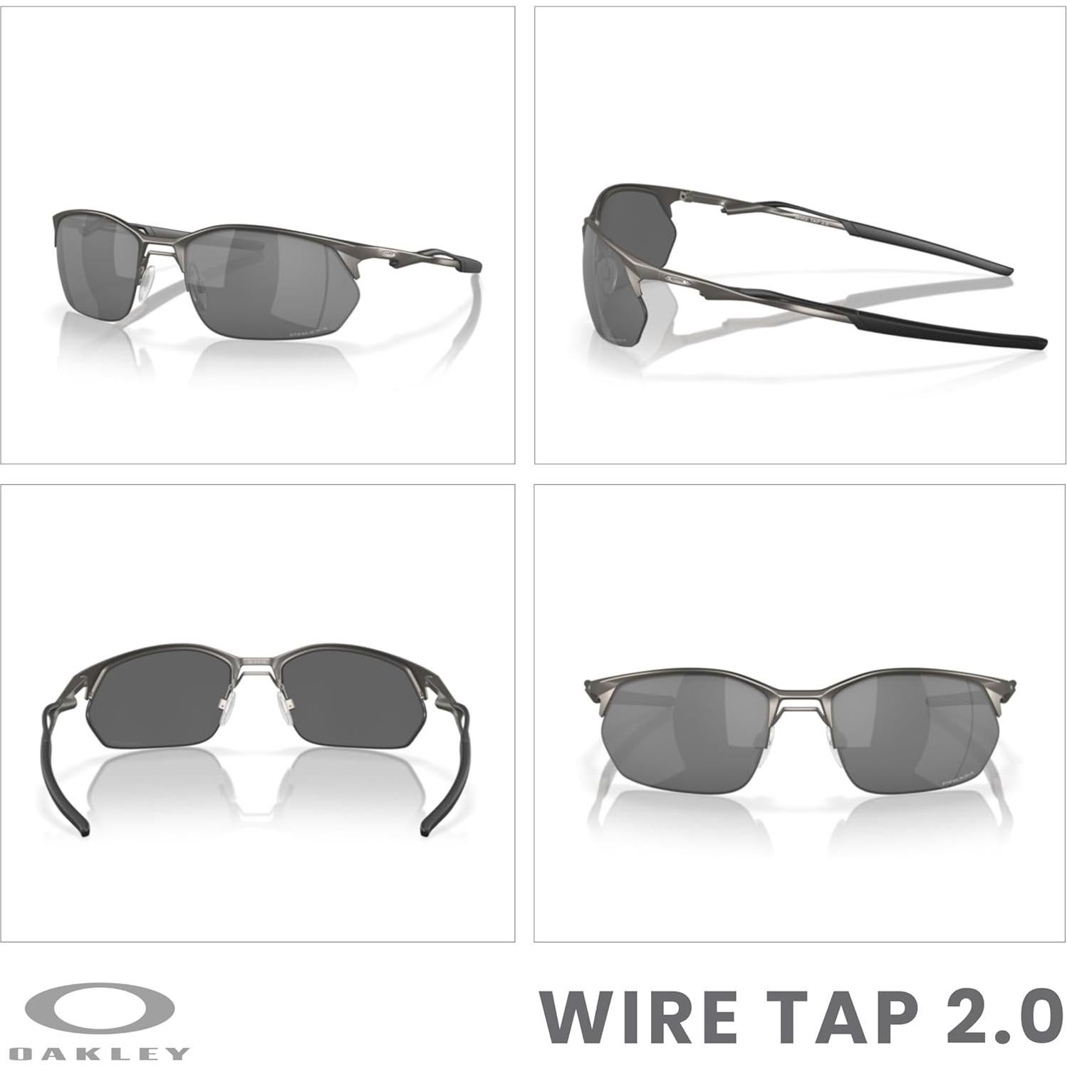 Gafas de Sol Oakley Wire Tap 2.0 OO4145 Hombres Gris Mate