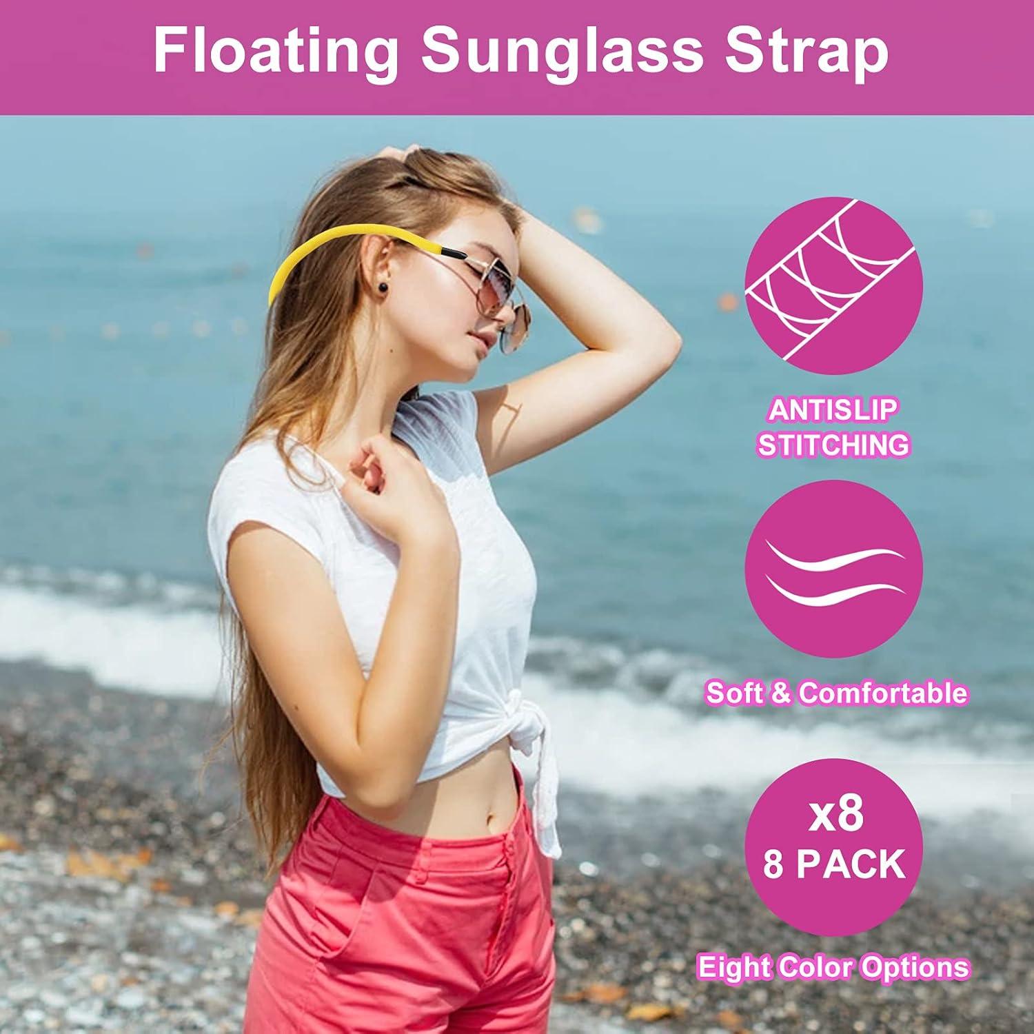 Paquete de 8 correas flotantes para gafas de sol Multicolor
