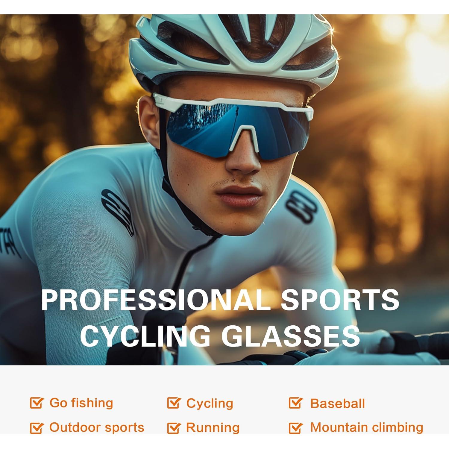 Gafas de Sol Deportivas Suoso UV400 para Hombres - Azul