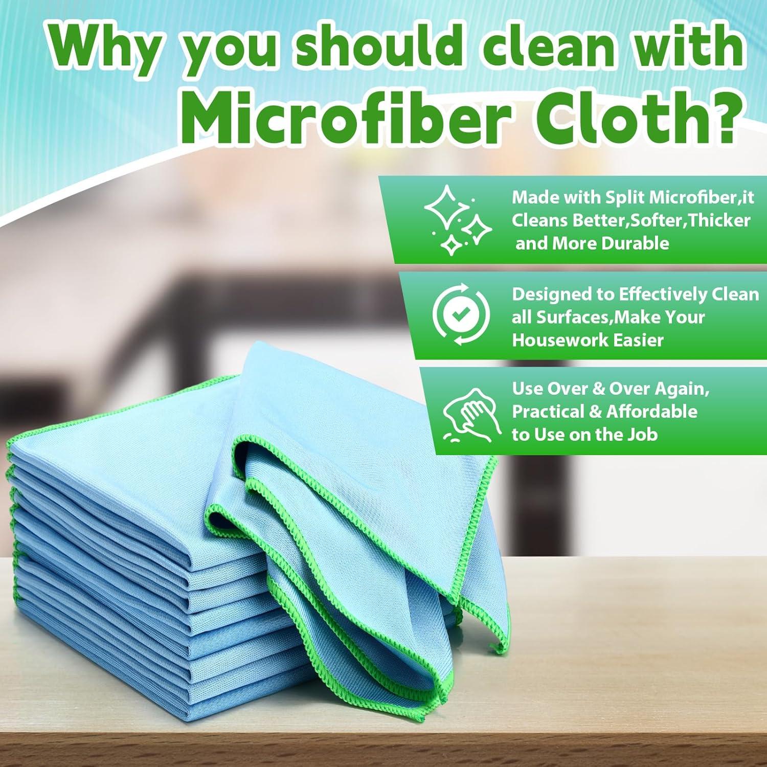 Paquete de 24 Paños de Microfibra Maxcheck 40x40cm Azul