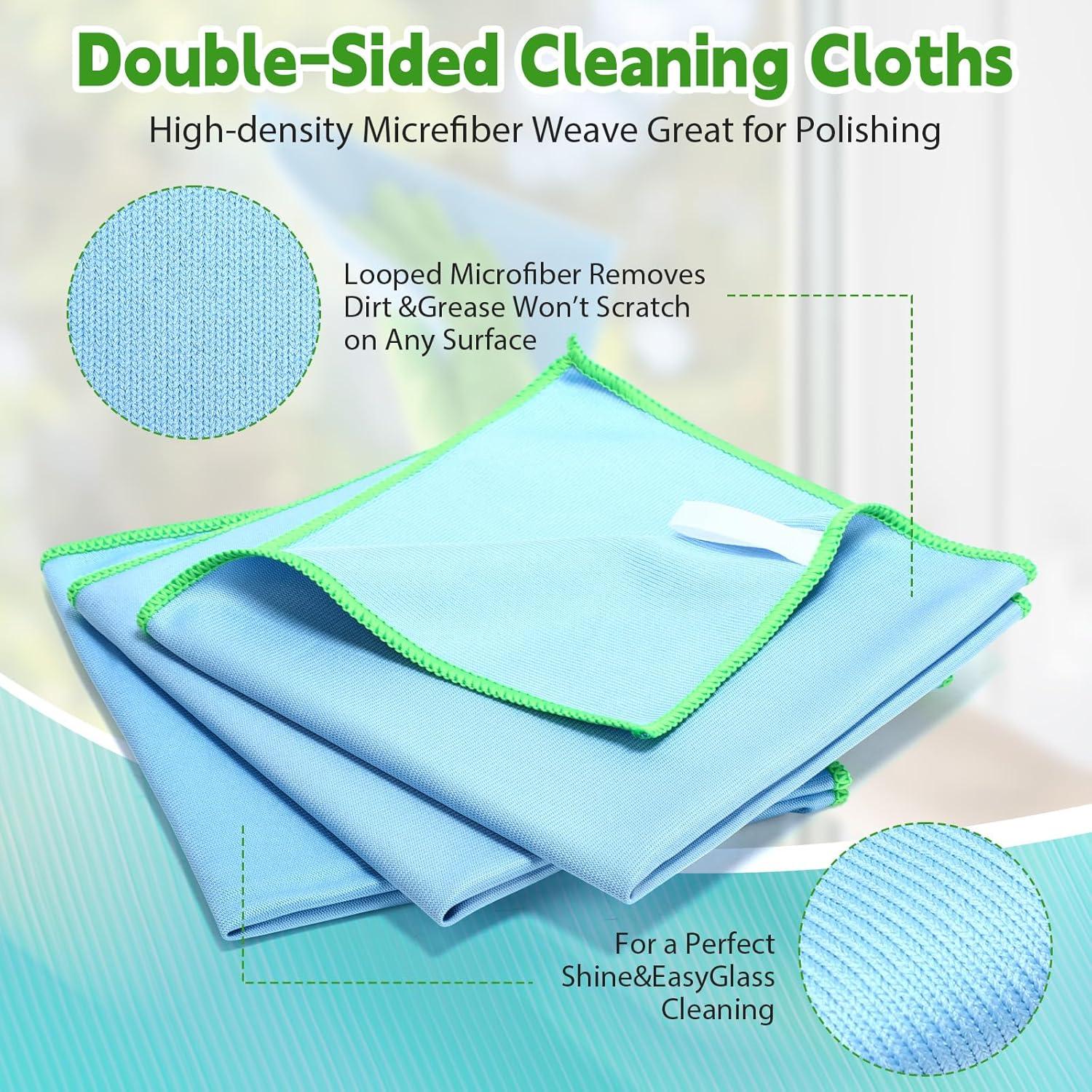 Paquete de 24 Paños de Microfibra Maxcheck 40x40cm Azul