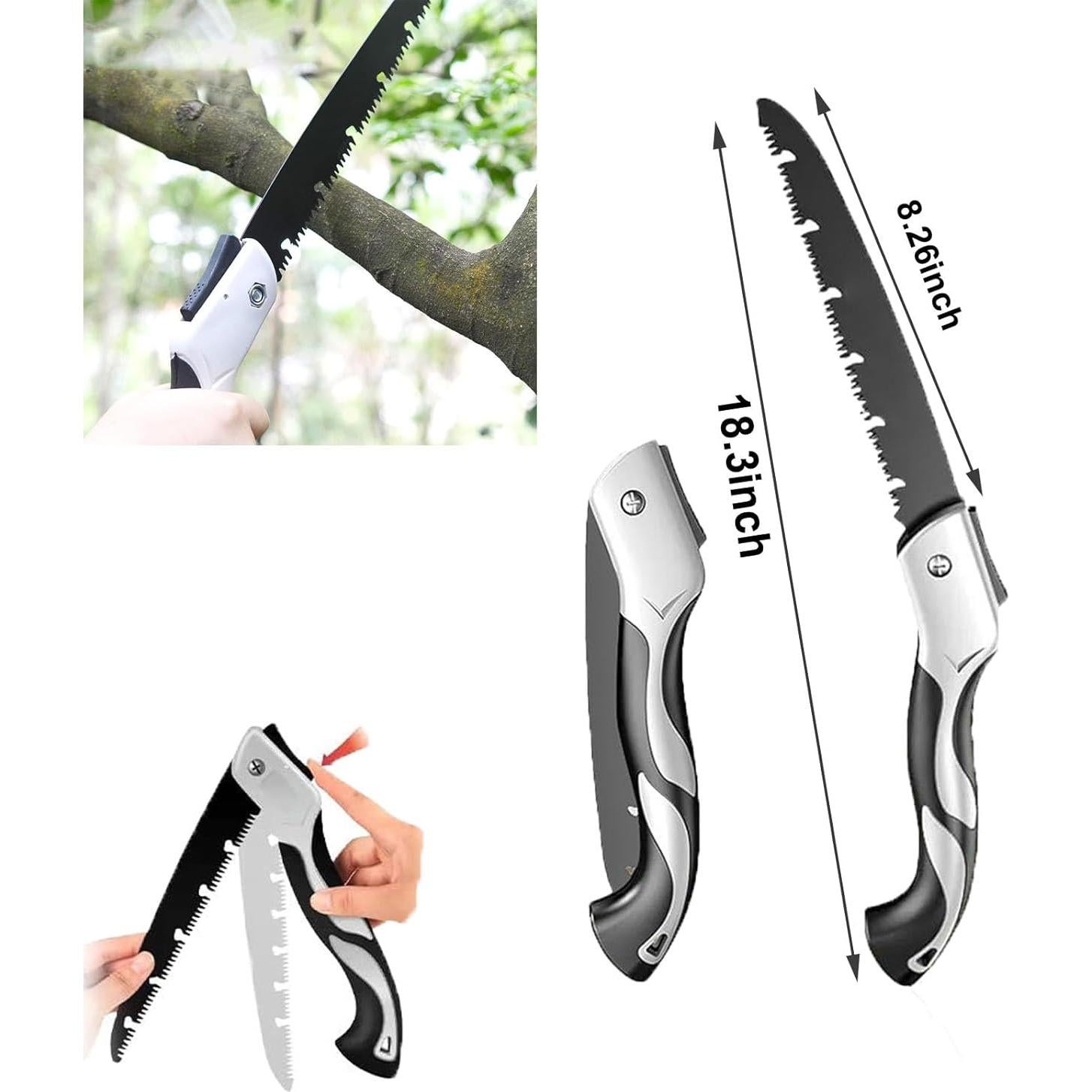 Kit de Supervivencia Bushcraft FLOWERTEEN con Llave de Auger y Sierra Plegable