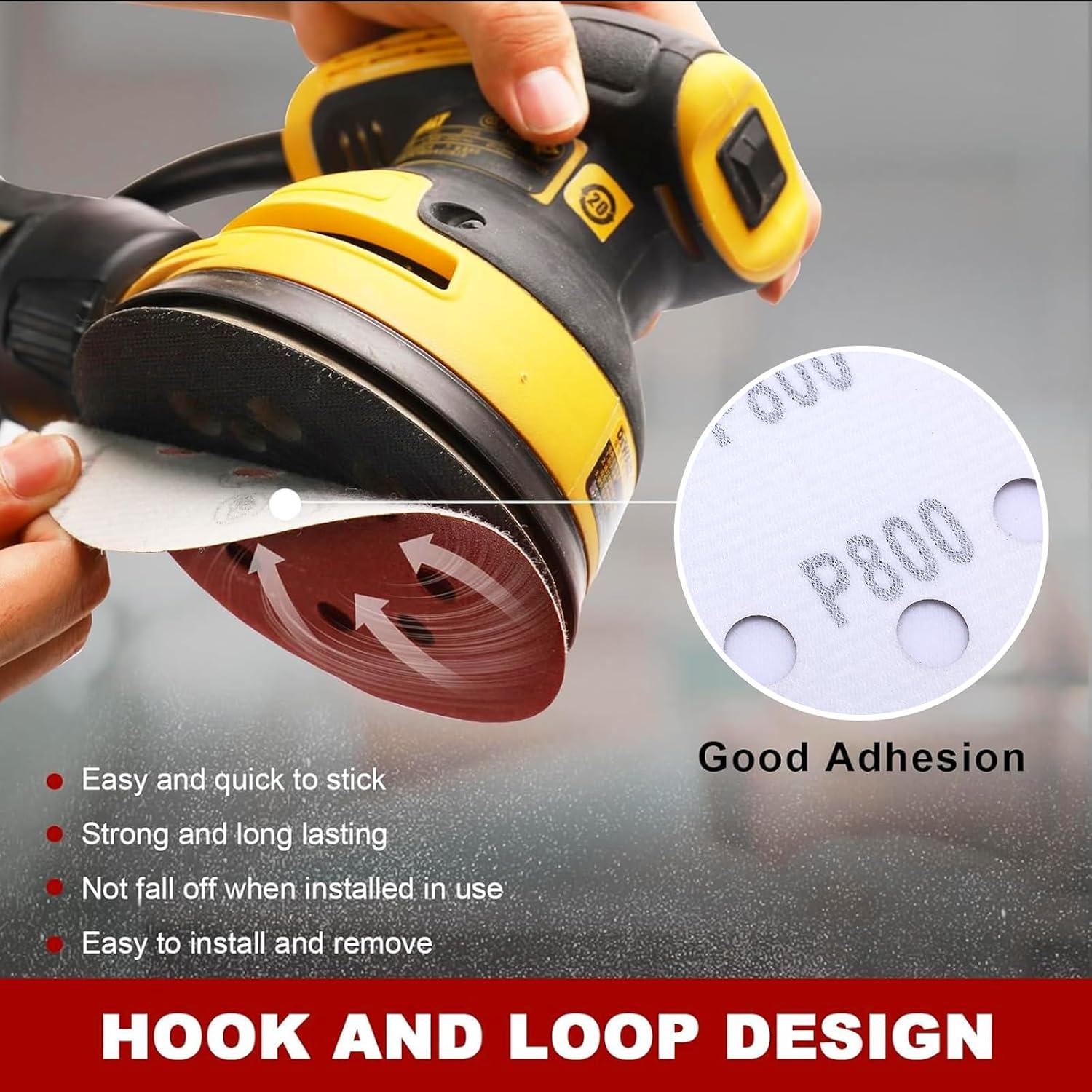 Kit de Lijado DeWalt 52 Piezas - Almohadillas 12.7 cm y Discos