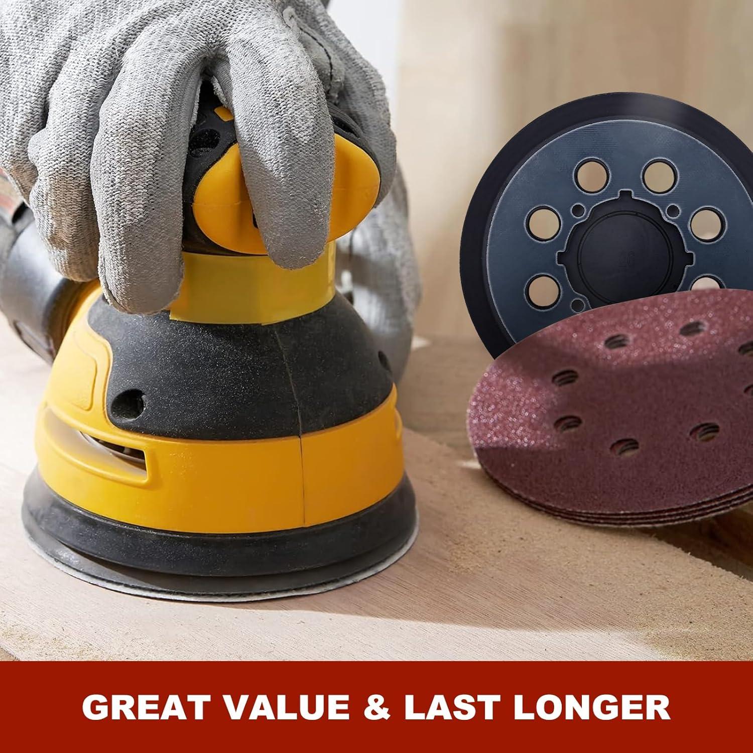 Kit de Lijado DeWalt 52 Piezas - Almohadillas 12.7 cm y Discos