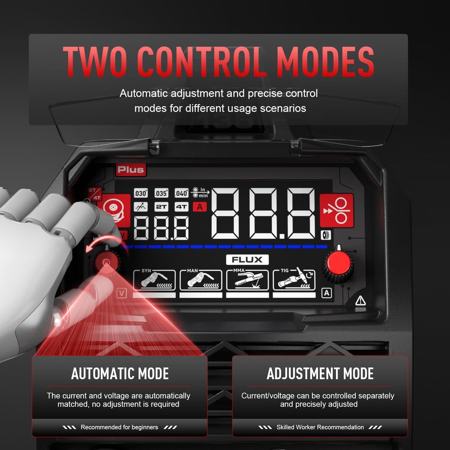 Soldador MIG ANDELI 135A Doble Voltaje 110V/220V Portátil