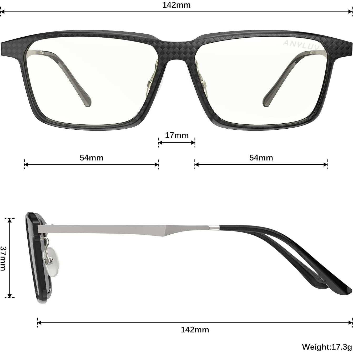 Gafas de Luz Azul ANYLUV 4560 para Hombres - Anti Fatiga Ocular