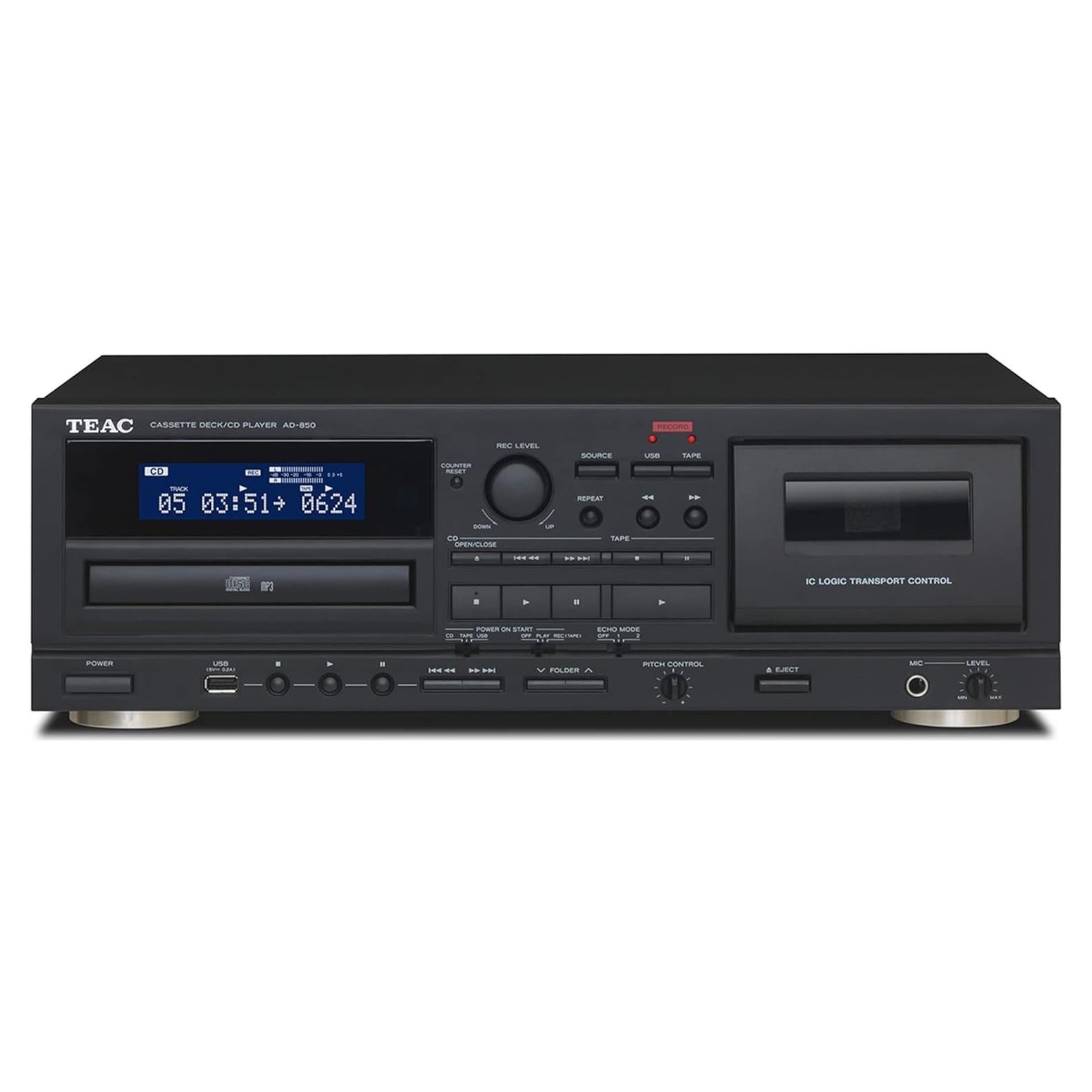 Reproductor de Cintas y CD TEAC AD-850 con USB y Karaoke