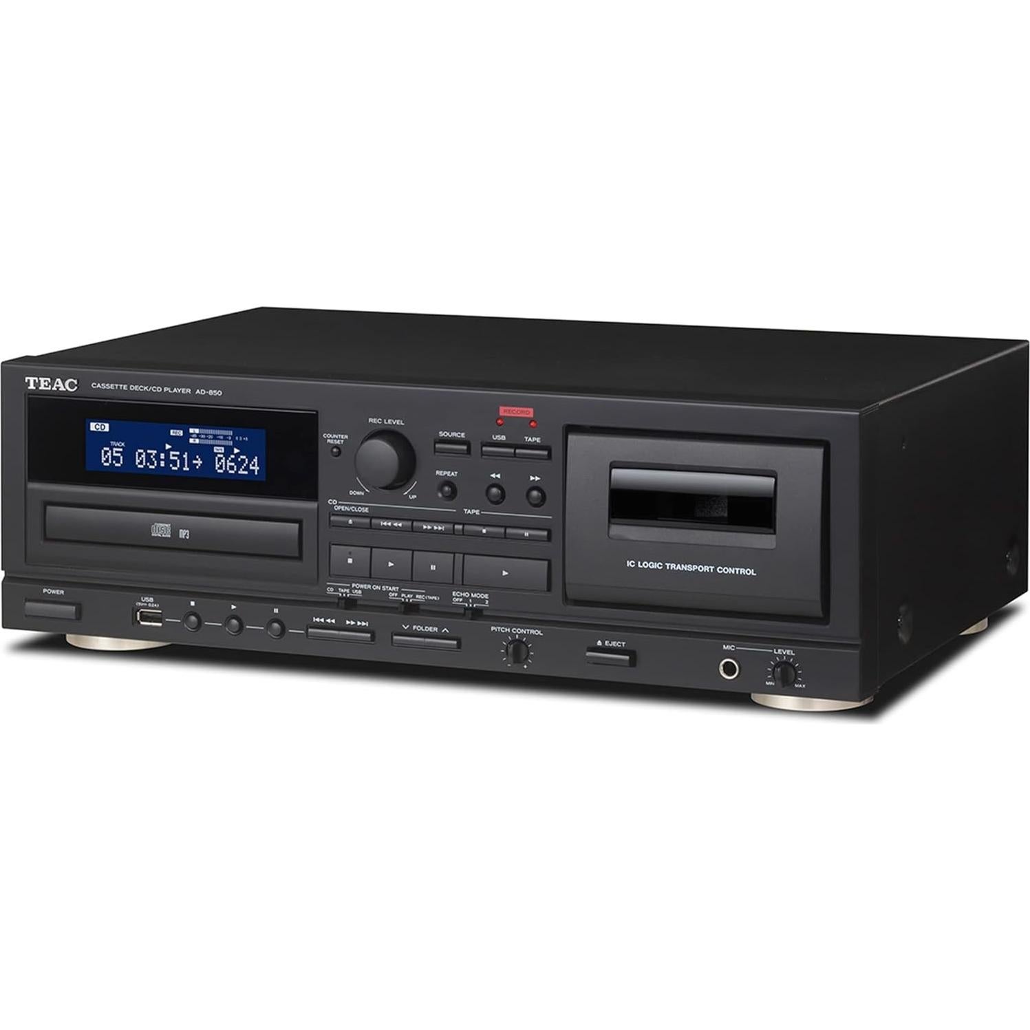 Reproductor de Cintas y CD TEAC AD-850 con USB y Karaoke
