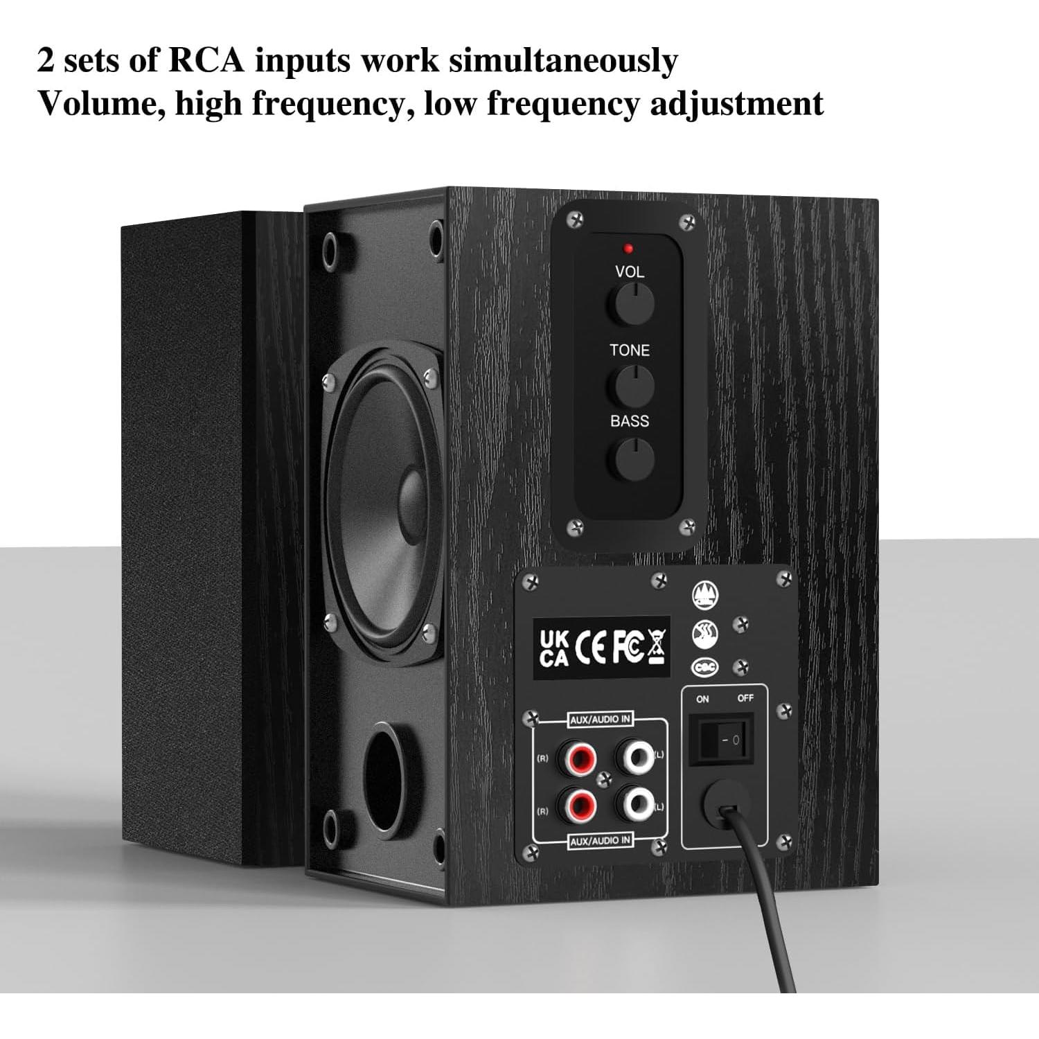 Altavoces de Estantería 30W Elimavi BT-04 4" Montaje Pared