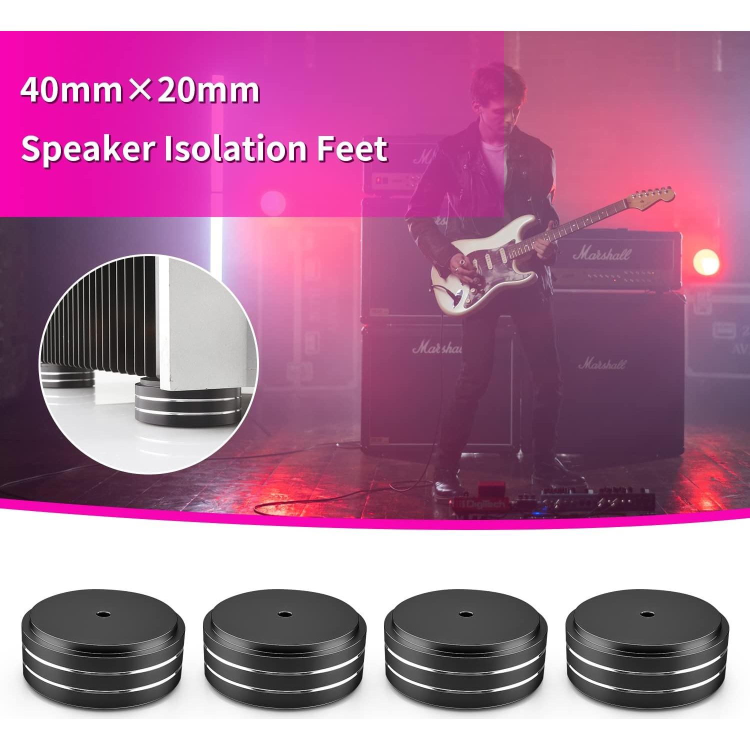 Patas de Aislación para Altavoz Audiocrast 4X Aluminio 40x20mm