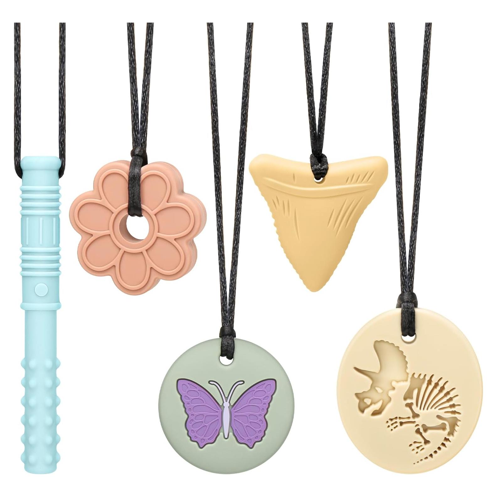 Collares Masticables Sensoriales MR.TIMELAG - Paquete de 5