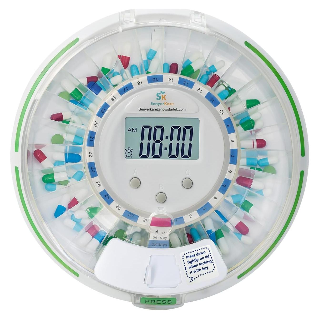 Dispensador Automático de Pastillas Senyerkare 28 Días 6 Dosis