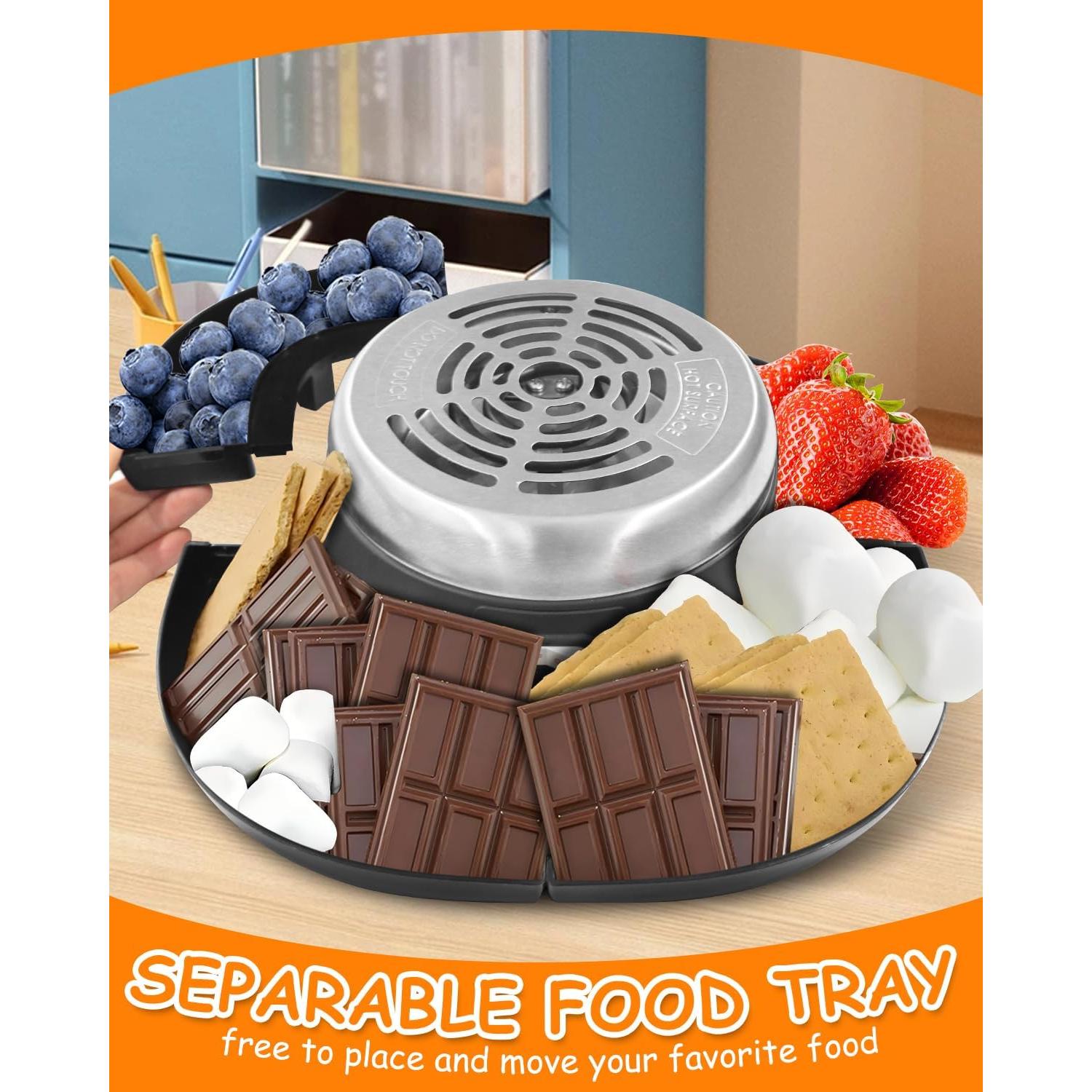 Kit de S'mores Eléctrico ORANLAN con Bandeja Desmontable