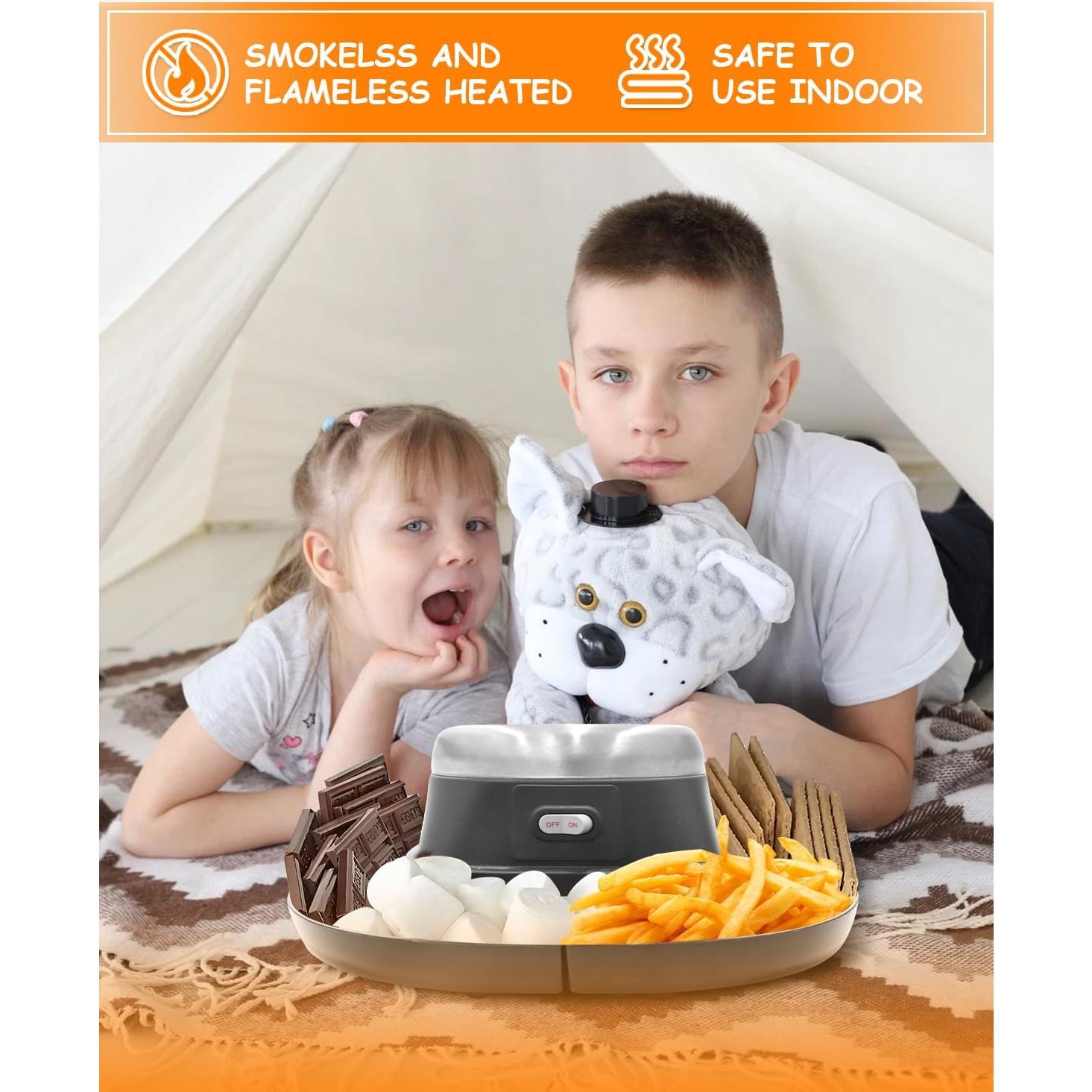 Kit de S'mores Eléctrico ORANLAN con Bandeja Desmontable