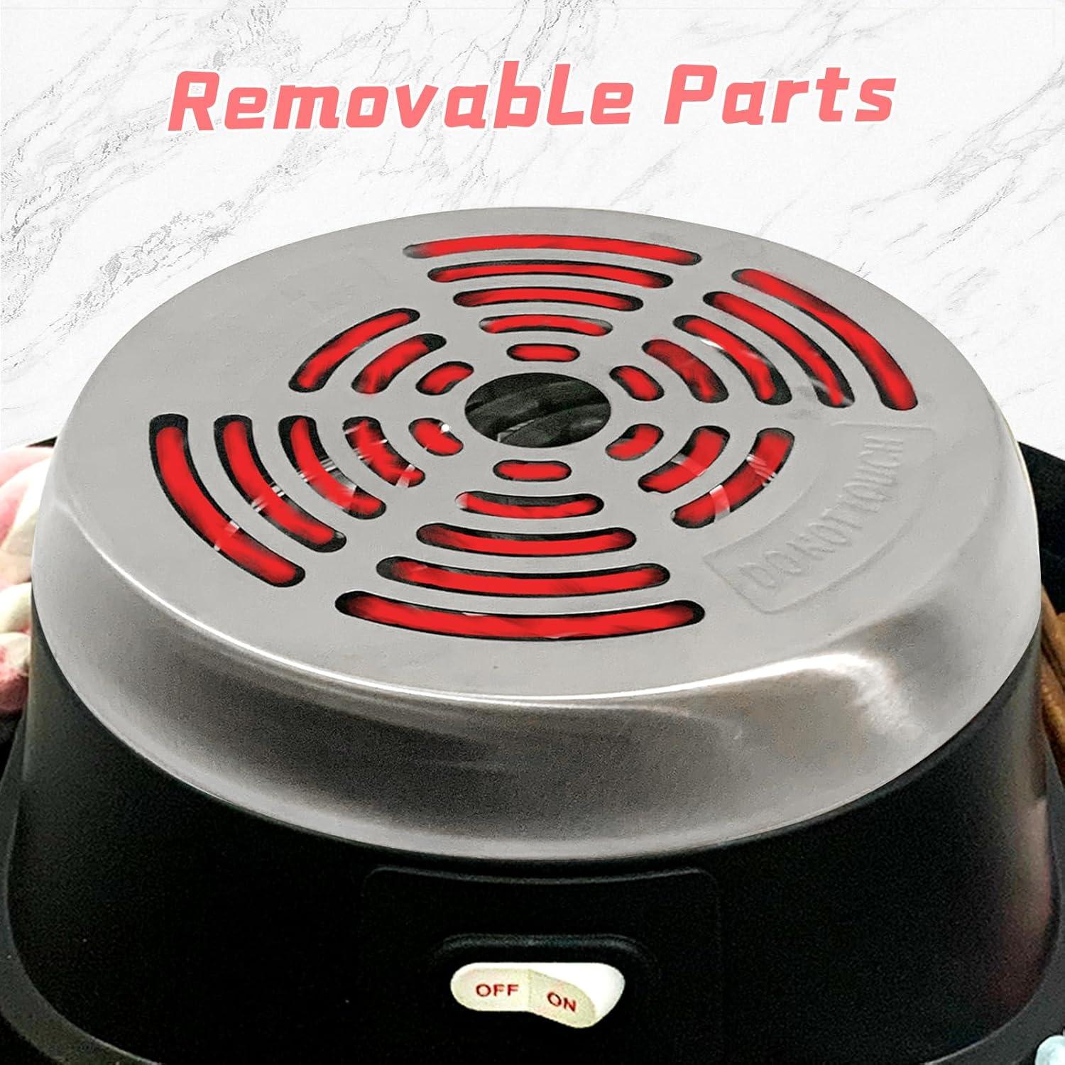 Kit de S'mores Eléctrico ORANLAN con Bandeja Desmontable