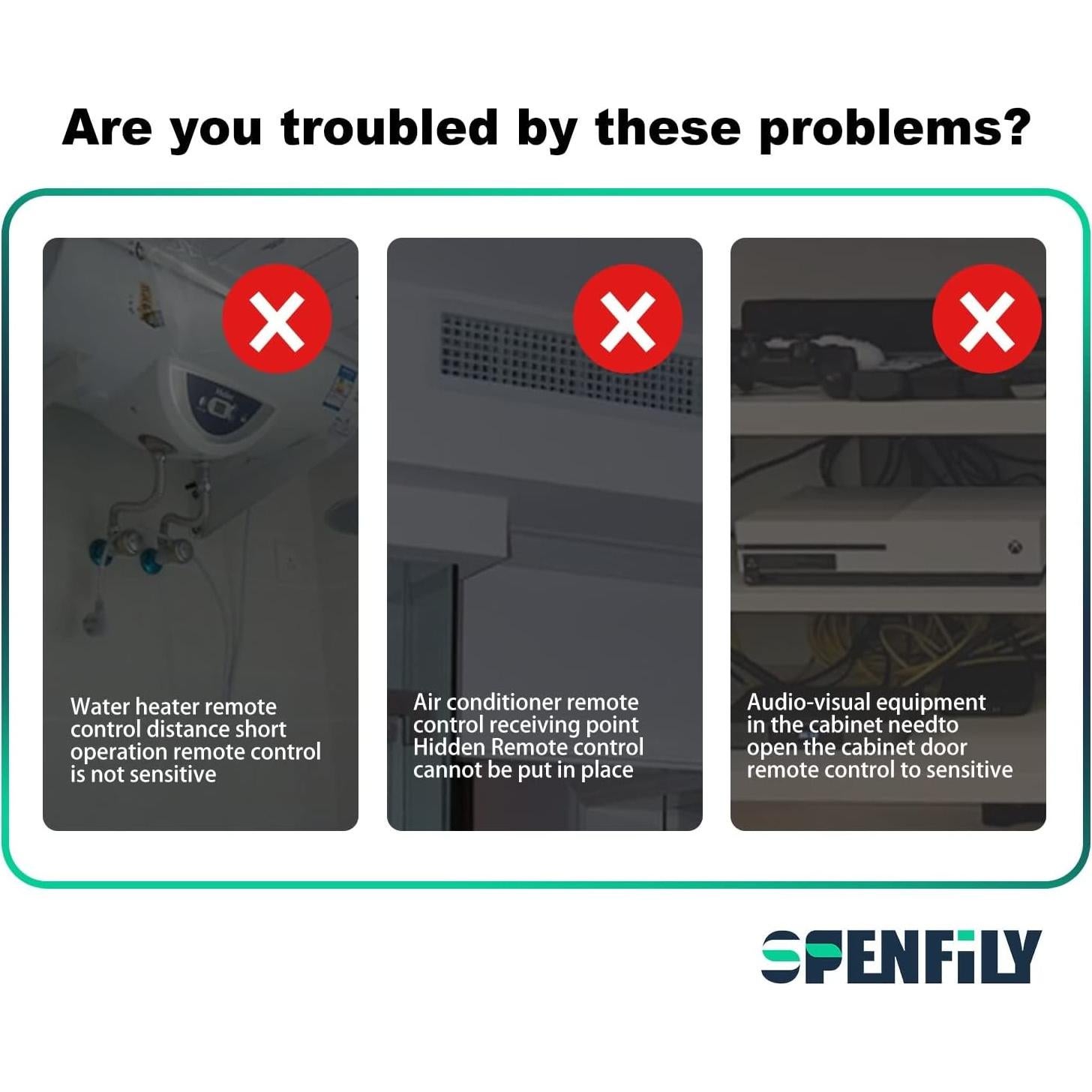 Repetidor Infrarrojo SPENFiLY 200CM Blanco - Alta Potencia