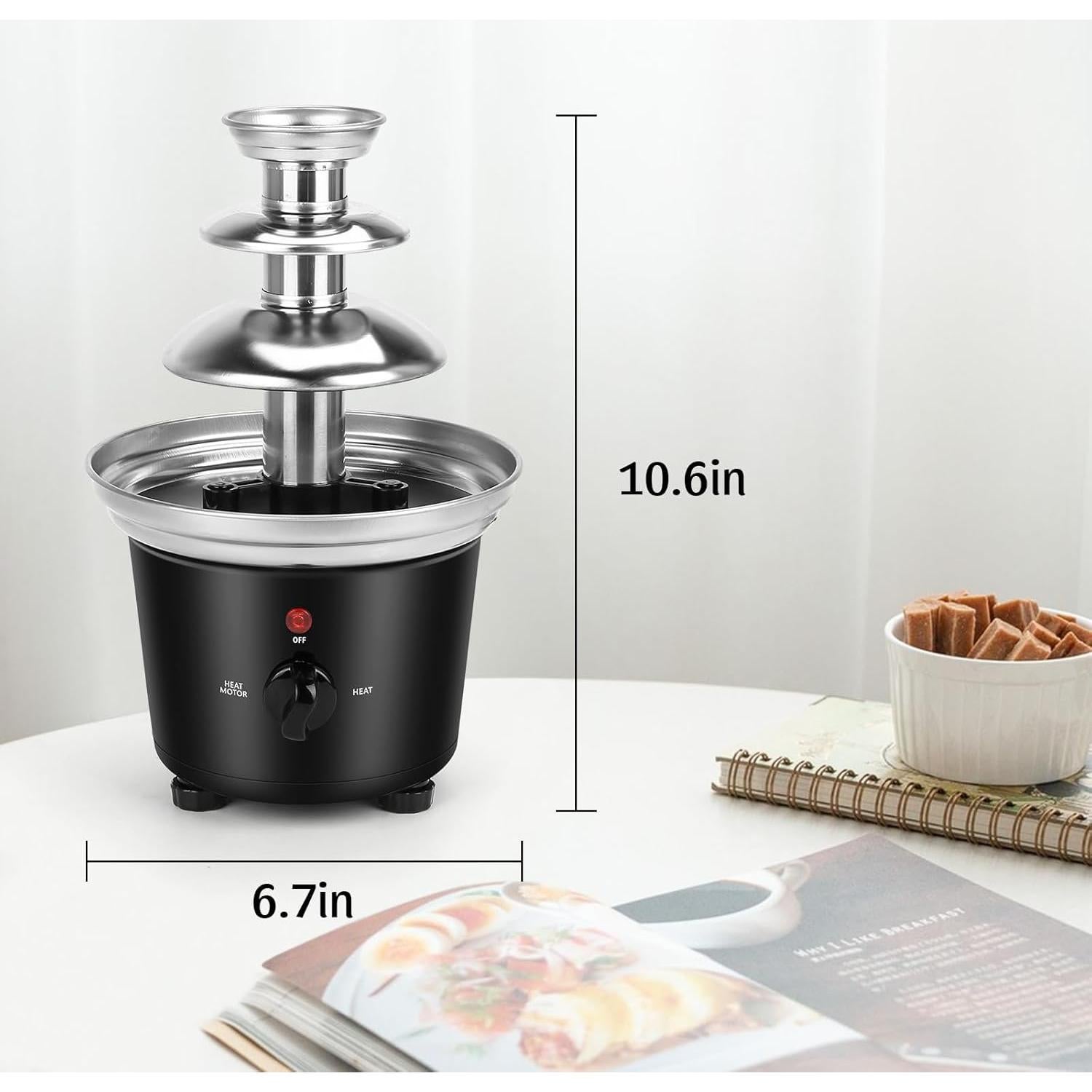 Fuente de Chocolate VAlinks 3 Niveles Acero Inoxidable