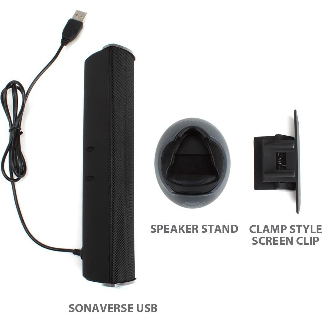Altavoz USB GOgroove SonaVERSE 2.0 Portátil Negro