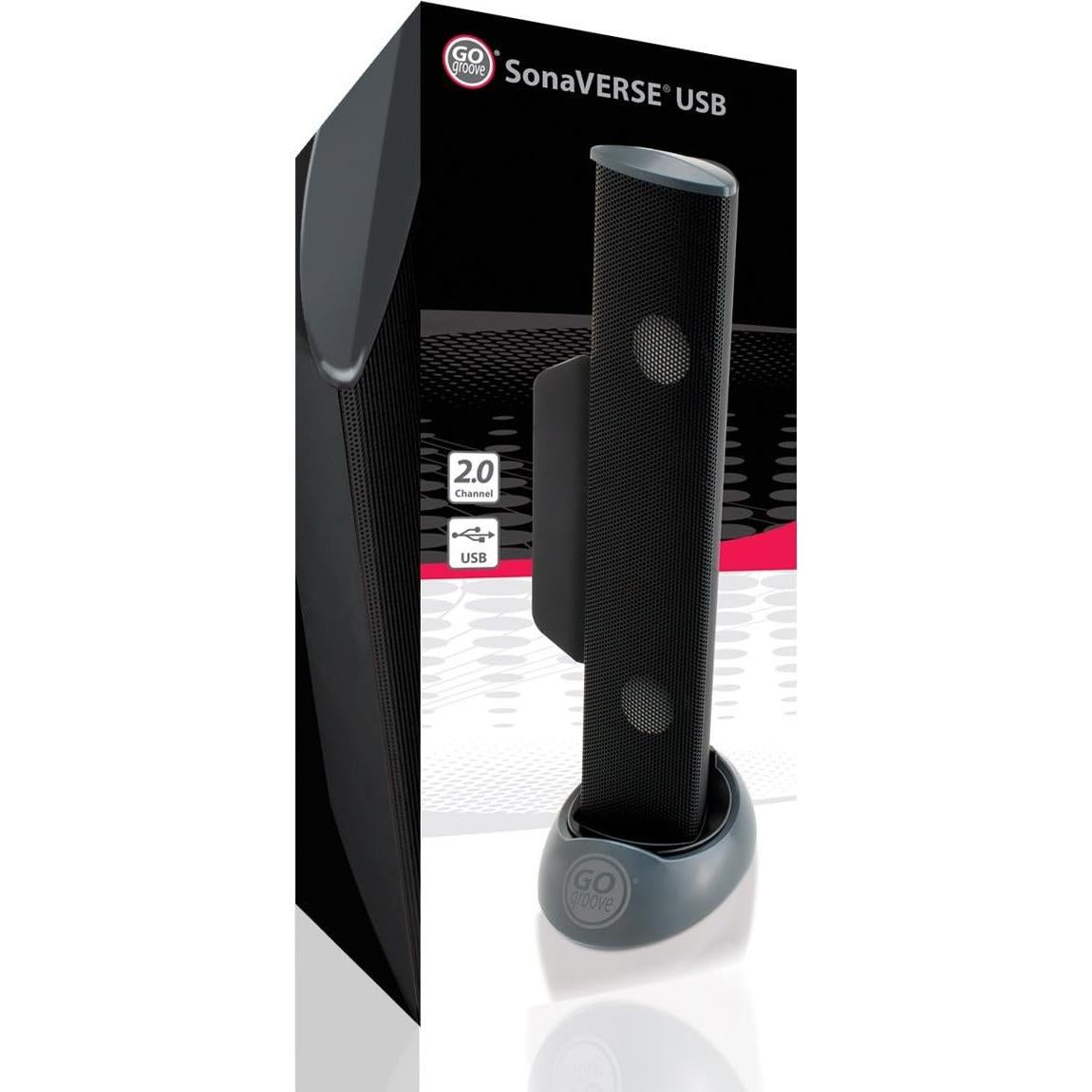 Altavoz USB GOgroove SonaVERSE 2.0 Portátil Negro