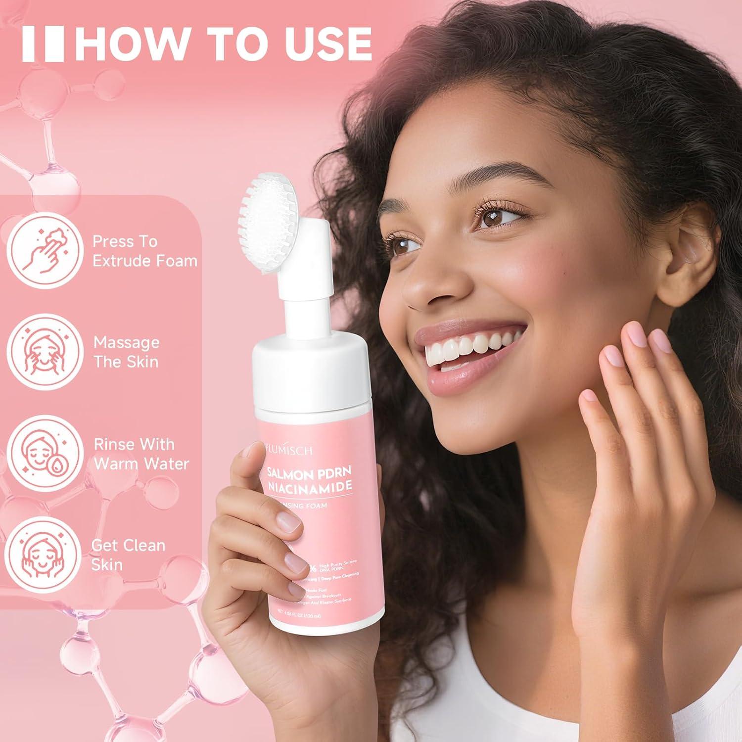 Limpiador Facial PDRN FluMisch 120g - ADN de Salmón Hidratante