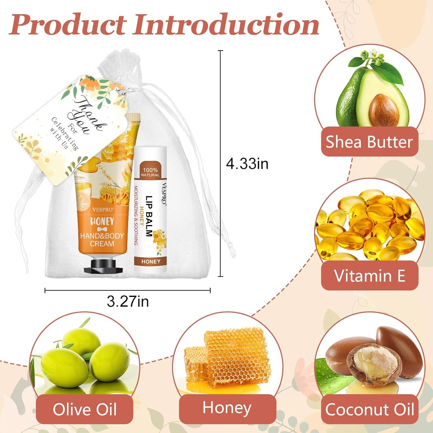 30 Sets de Crema de Manos y Balsamo Labial - Regalos Agradecimiento