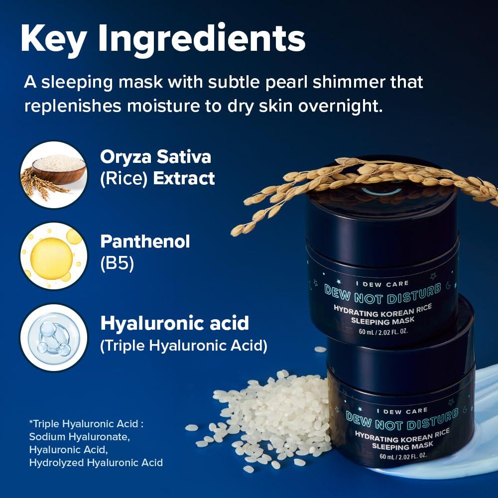 Mascarilla Nocturna I DEW CARE 60 ml - Hidratante Piel de Cristal