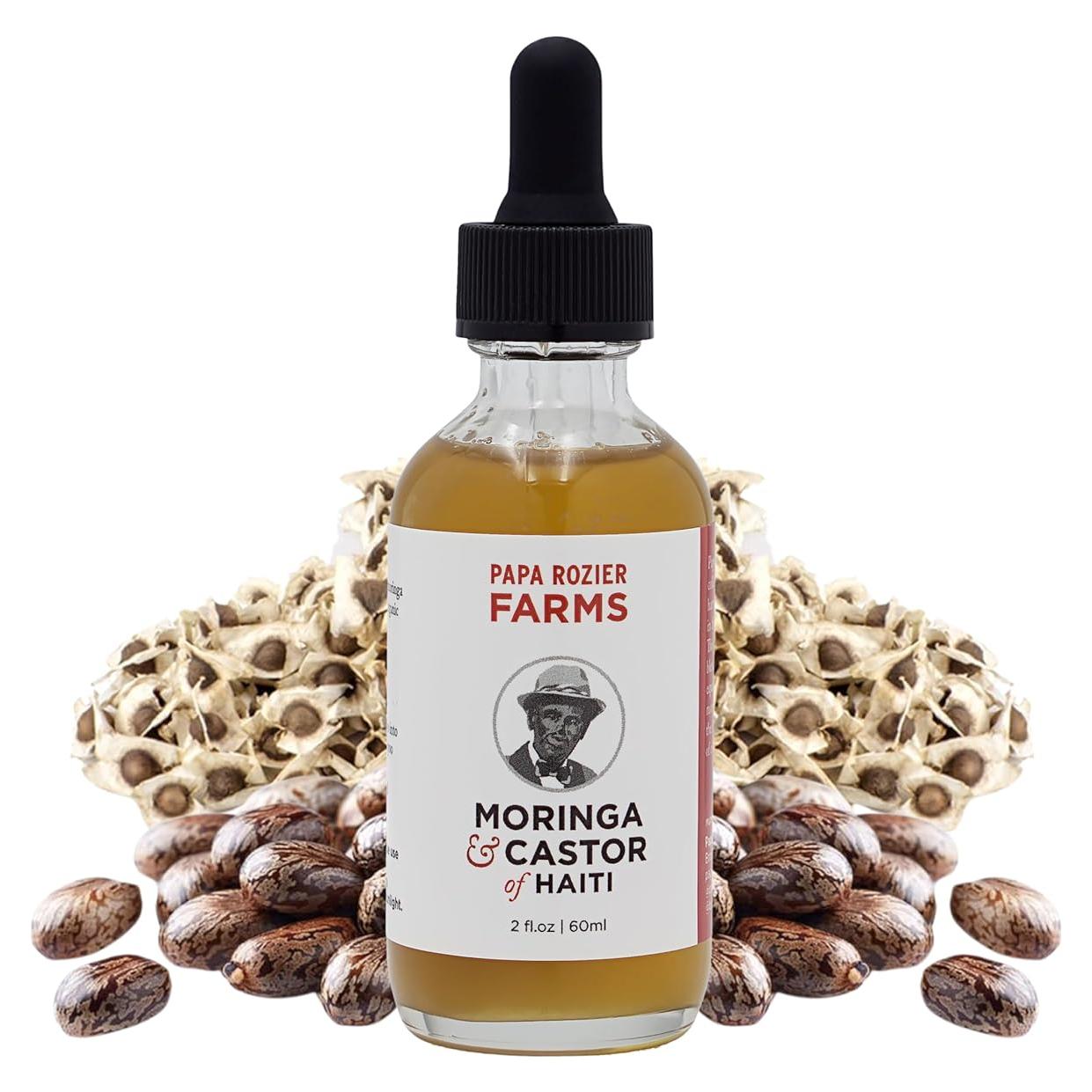 Aceite Orgánico de Ricino y Moringa 50/50 Papa Rozier 59ml