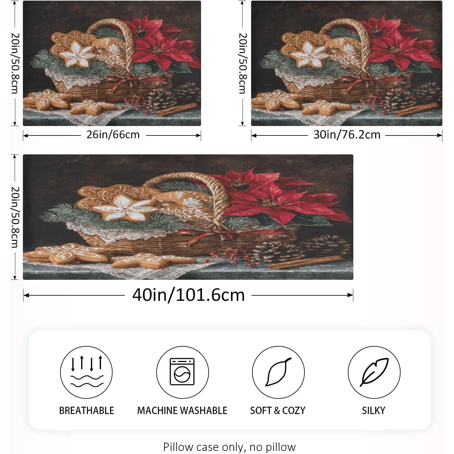 Funda de Almohada de Seda Lgplefti 66x51cm Multicolor Suave