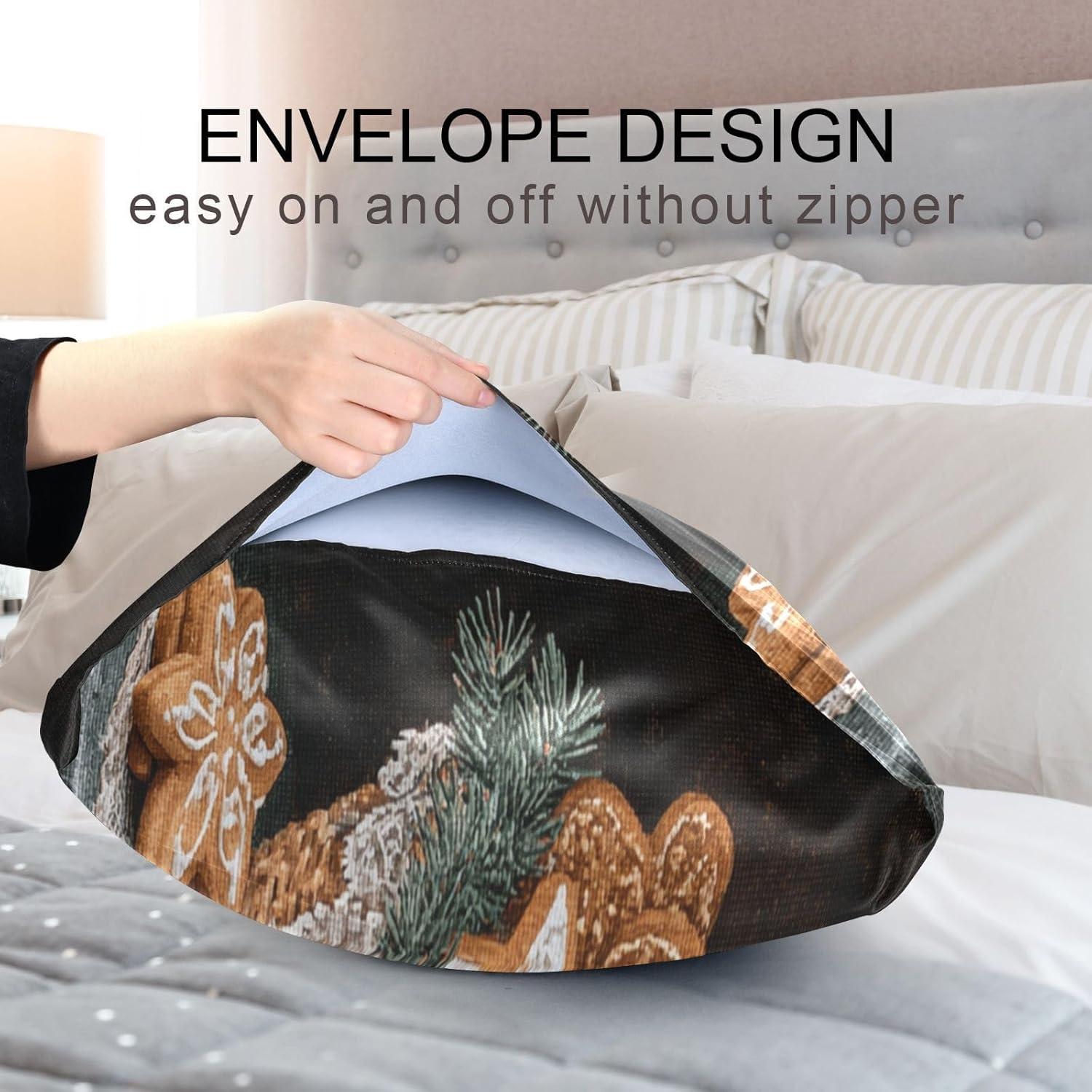 Funda de Almohada de Seda Lgplefti 66x51cm Multicolor Suave