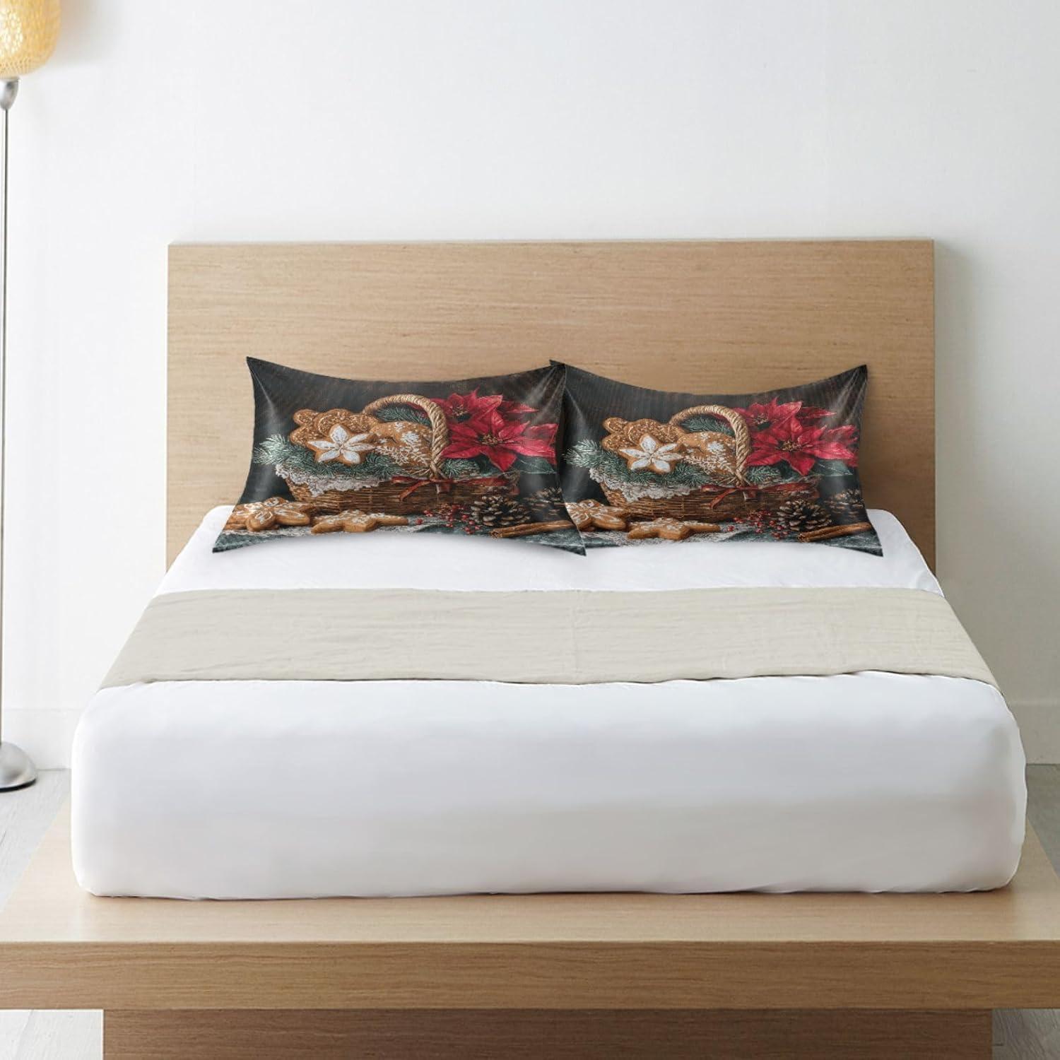 Funda de Almohada de Seda Lgplefti 66x51cm Multicolor Suave