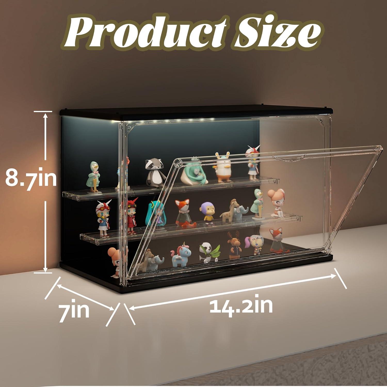 Estuche de exhibición acrílico Verssure con luz LED 22.1 cm